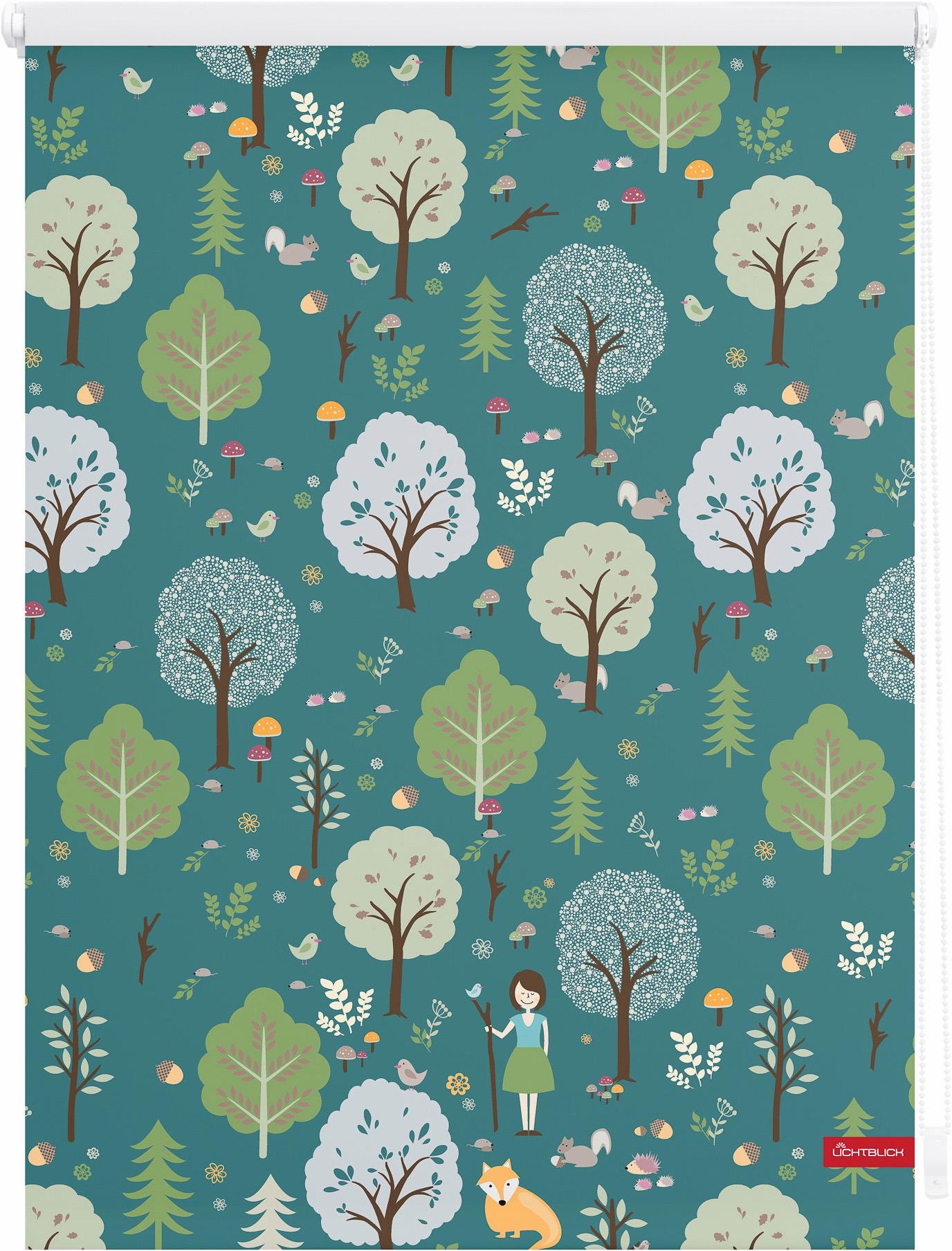 Image of LICHTBLICK ORIGINAL Seitenzugrollo »Klemmfix Motiv Leni«, Lichtschutz, ohne Bohren, freihängend, bedruckt bei Ackermann Versand Schweiz