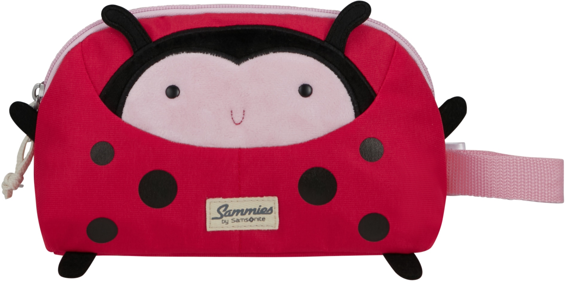 Kulturbeutel »Happy Sammies ECO, Ladybug Lally«, Reiseetui für Kinder aus recyceltem...