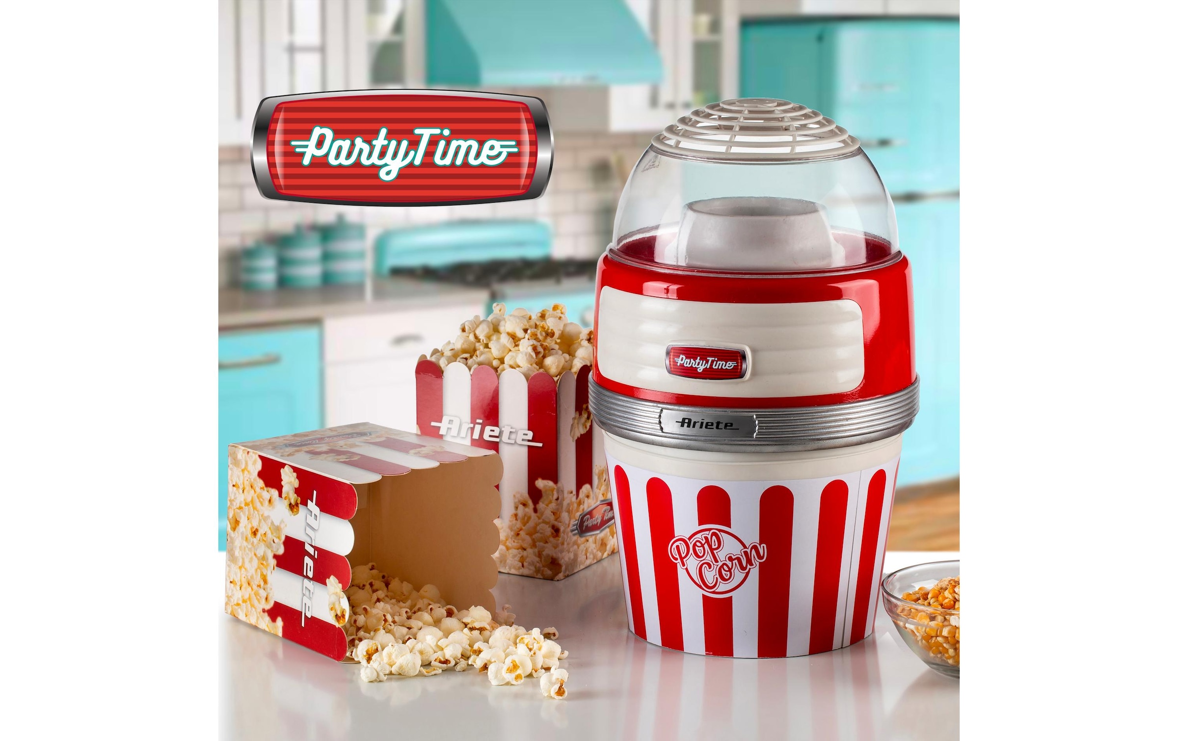 Ariete Popcornmaschine »Party Time ARI-2957-RD Rot/Weiss«