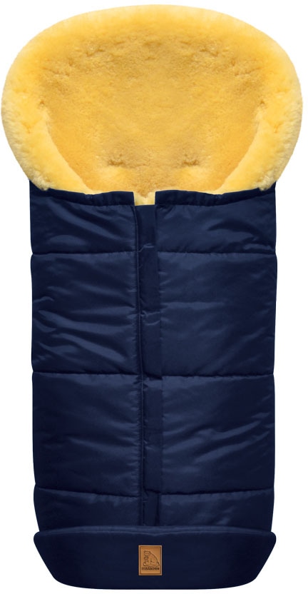 Heitmann Felle Fusssack »Eisbärchen - Lammfell Winterfusssack - Premium Qualität«, mit echtem Lammfell, für Kinderwagen & Buggy, 6 Gurtschlitze, waschbar