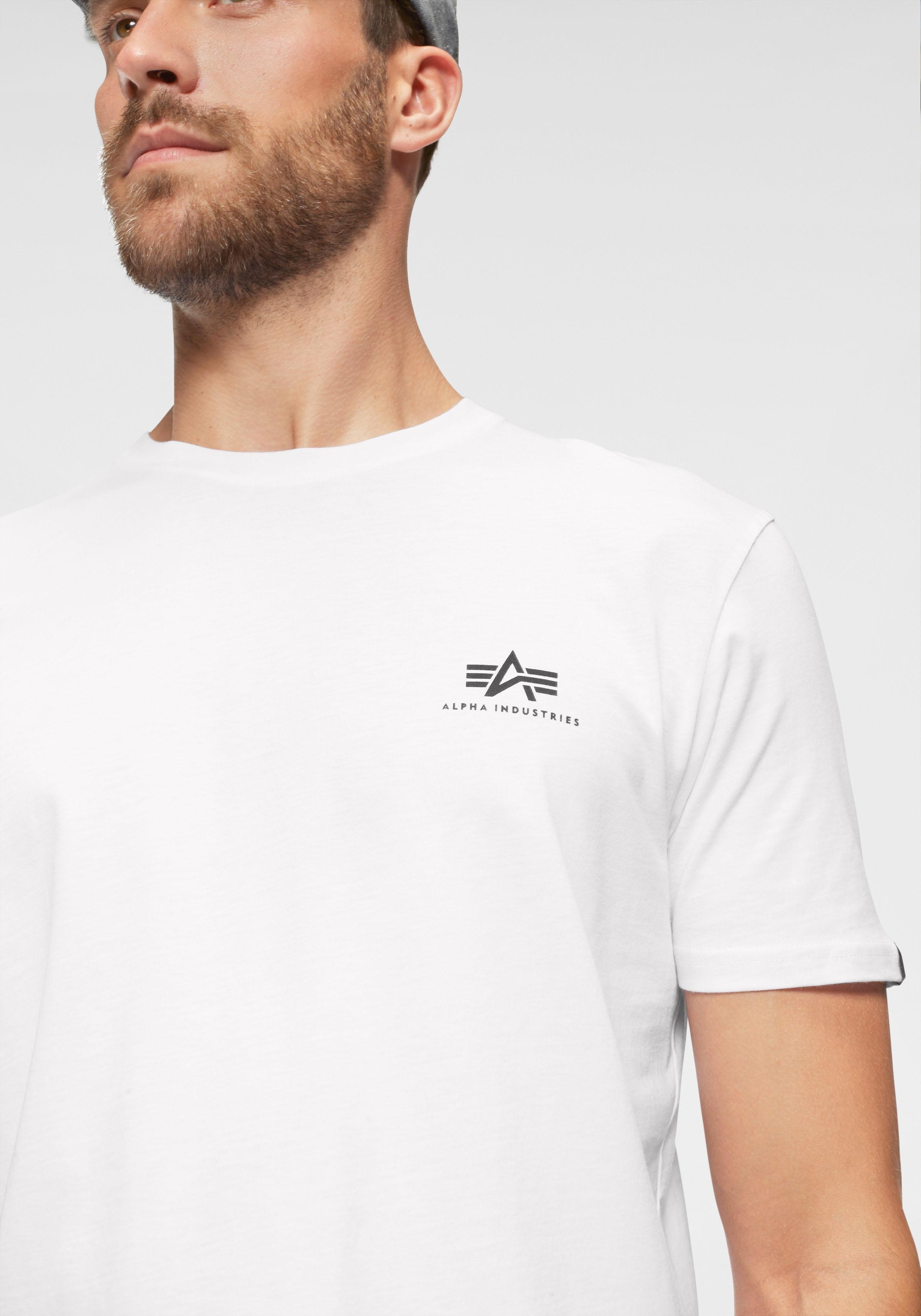 Alpha Industries Rundhalsshirt »BASIC T SMALL LOGO«