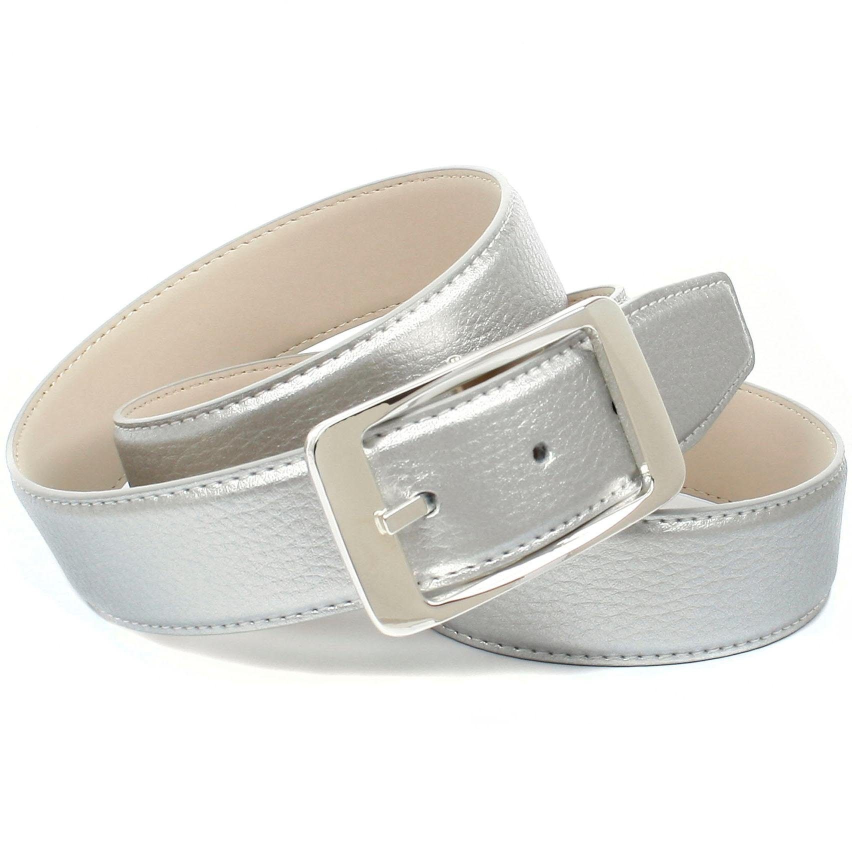 Image of Anthoni Crown Ledergürtel, in glänzender Optik mit eckiger Schliesse bei Ackermann Versand Schweiz