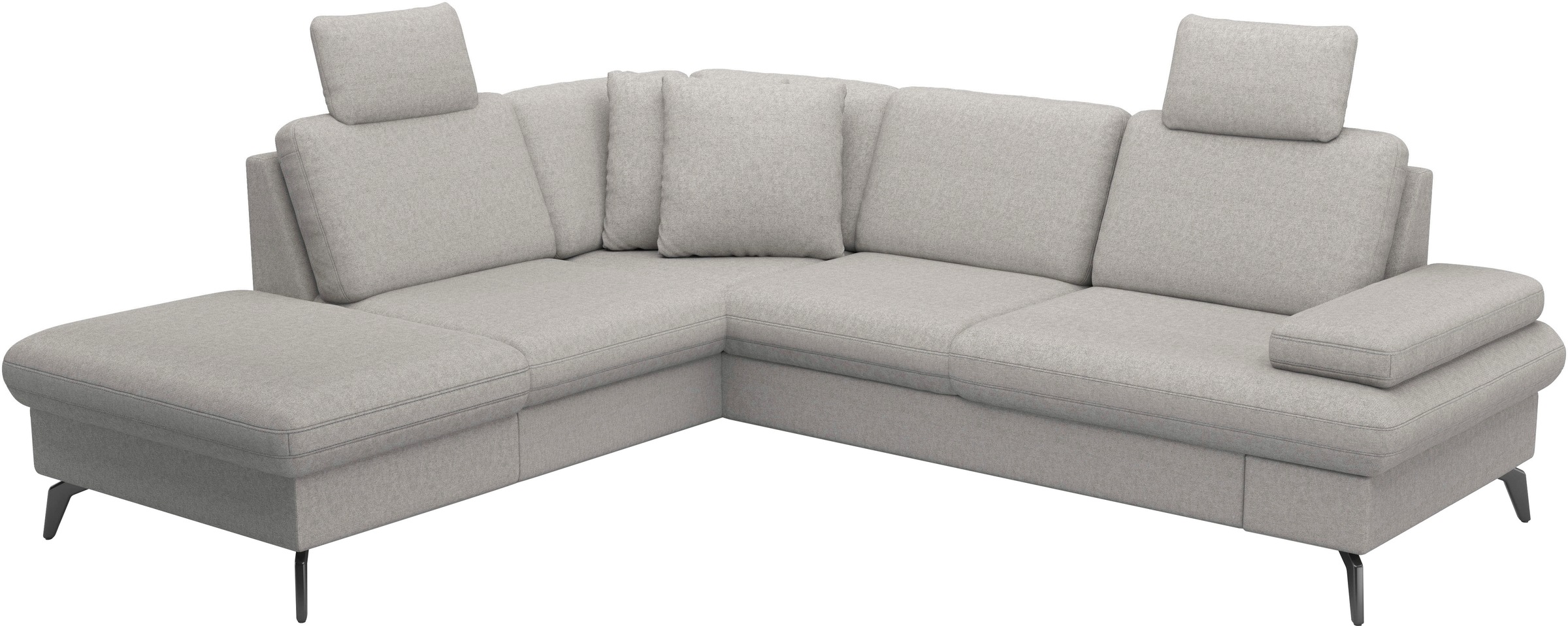 sit&more Ecksofa »Morris Jubi L-Form«, inkl. Armteilfunktion und 1 Zierkissen, wahlweise mit Bettfunktion