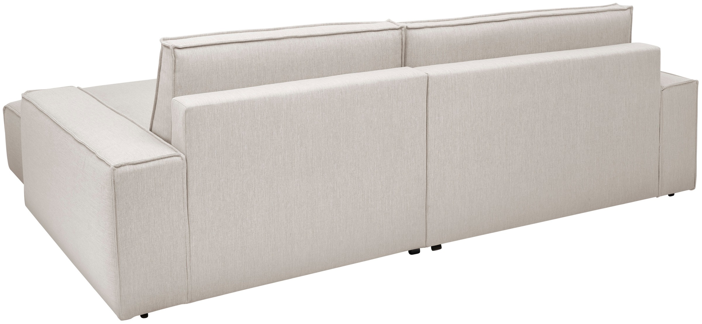 Home affaire Ecksofa »NEU: SHERWOOD XXL 284, Big-Sofa L-Form, tiefe Sitzfläche 95 cm, Cord«, Recamiere rechts/links, als Schlafsofa stellbar, Cord u. Leinenoptik