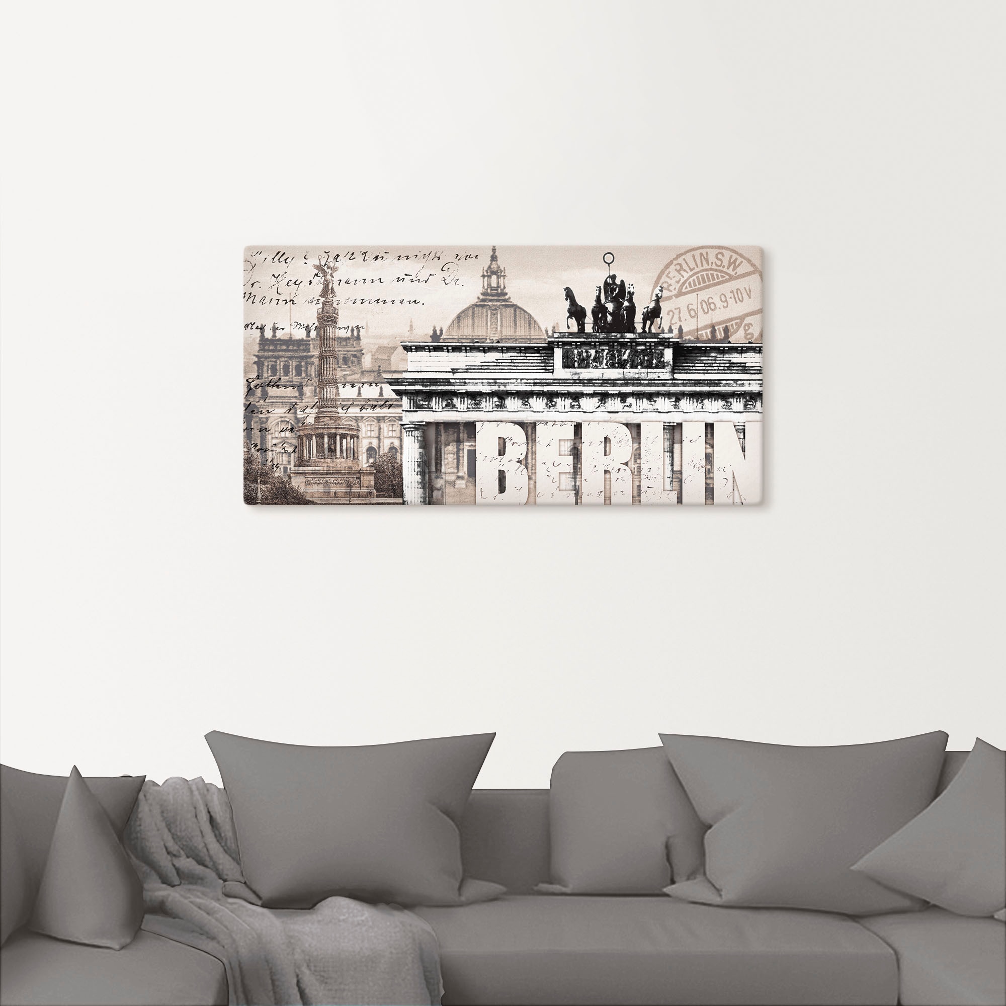Artland Wandbild »Berlin II«, Deutschland, (1 St.), als Leinwandbild, Poster, Wandaufkleber in verschied. Grössen