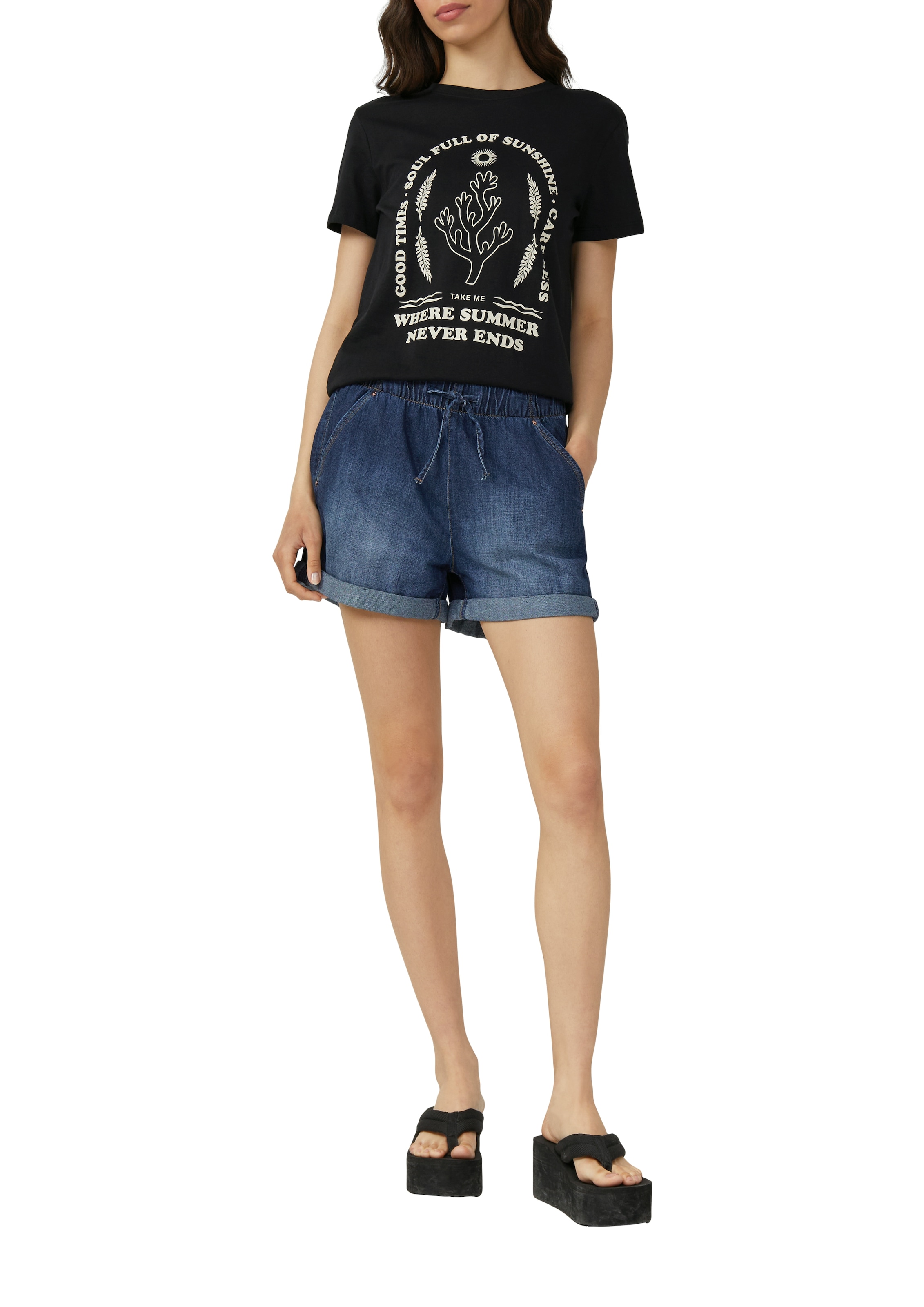 QS T-Shirt, mit Print