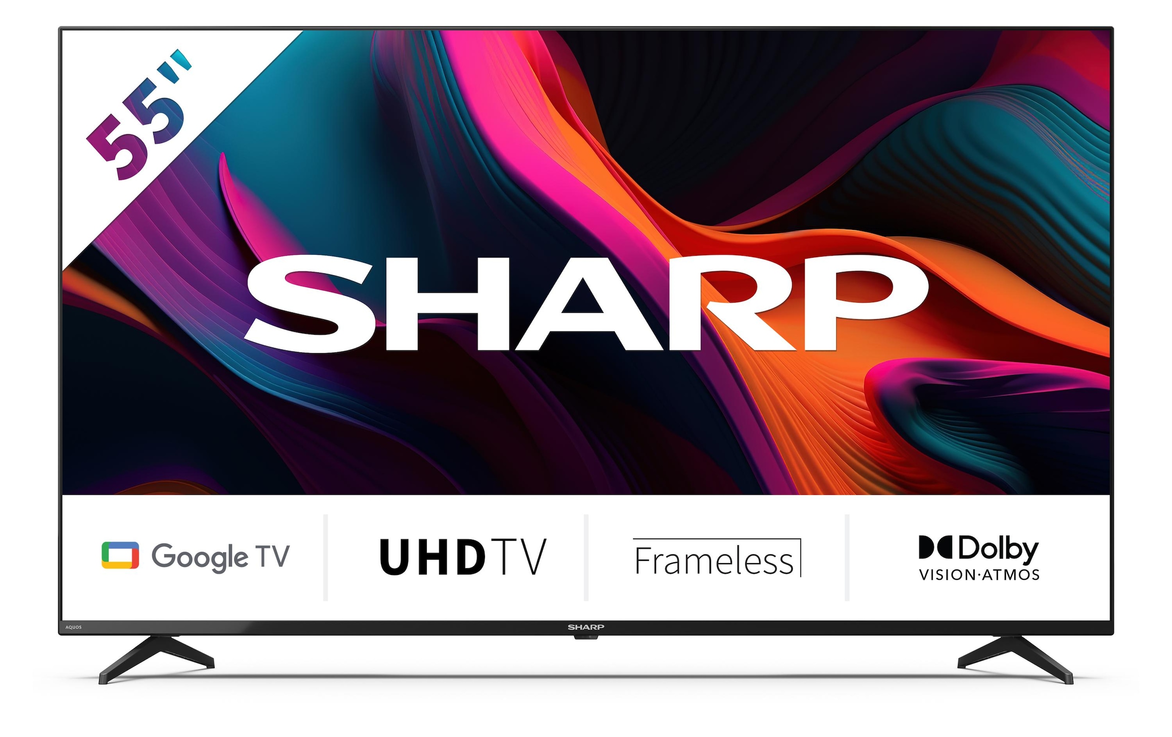 Sharp LED-Fernseher »55GL4260E«, 4K Ultra HD, Google TV