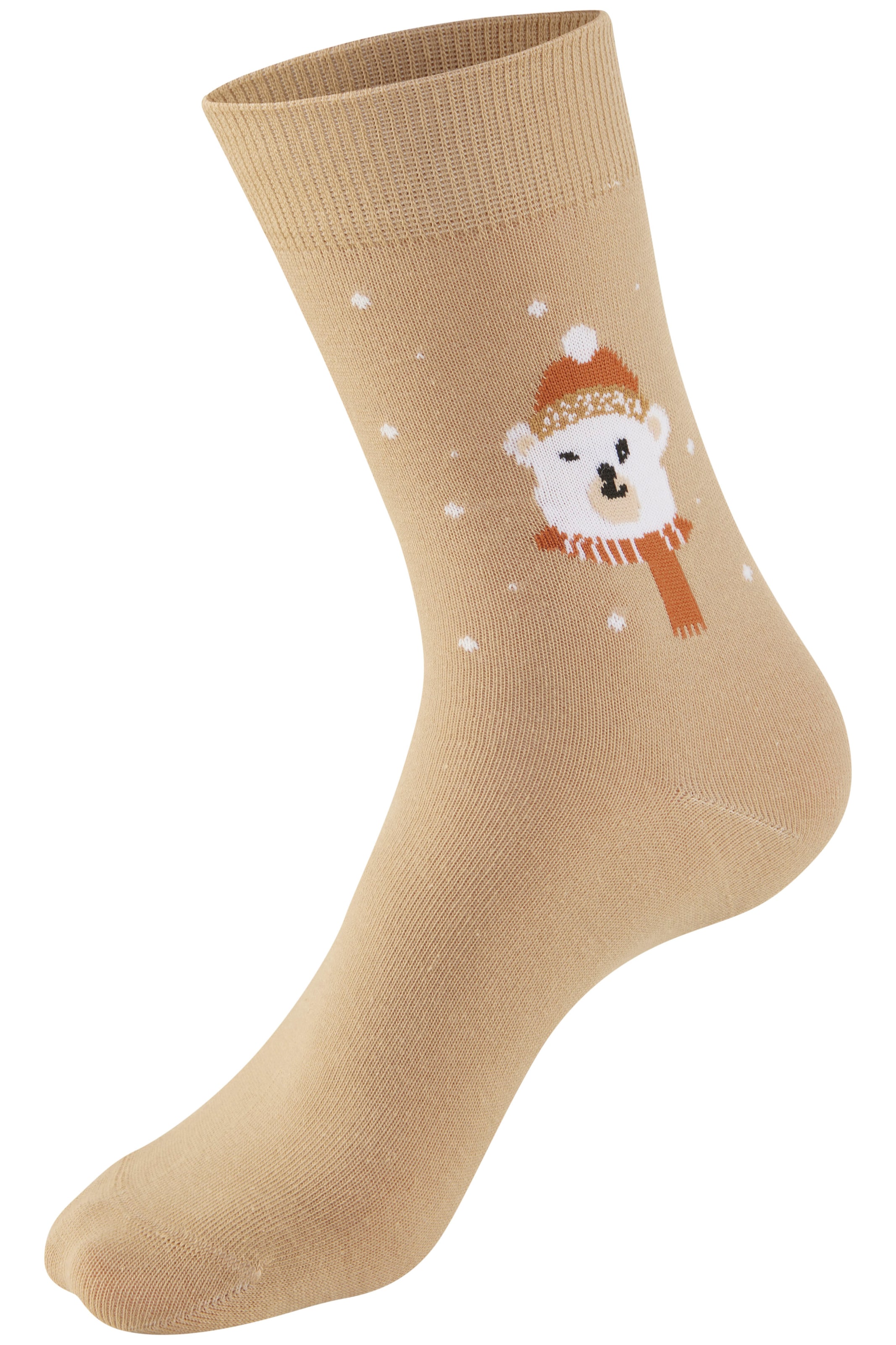 H.I.S Chaussettes basiques Packung, 3 Couple tlg. mit lustigen Weihnachtsmotiven