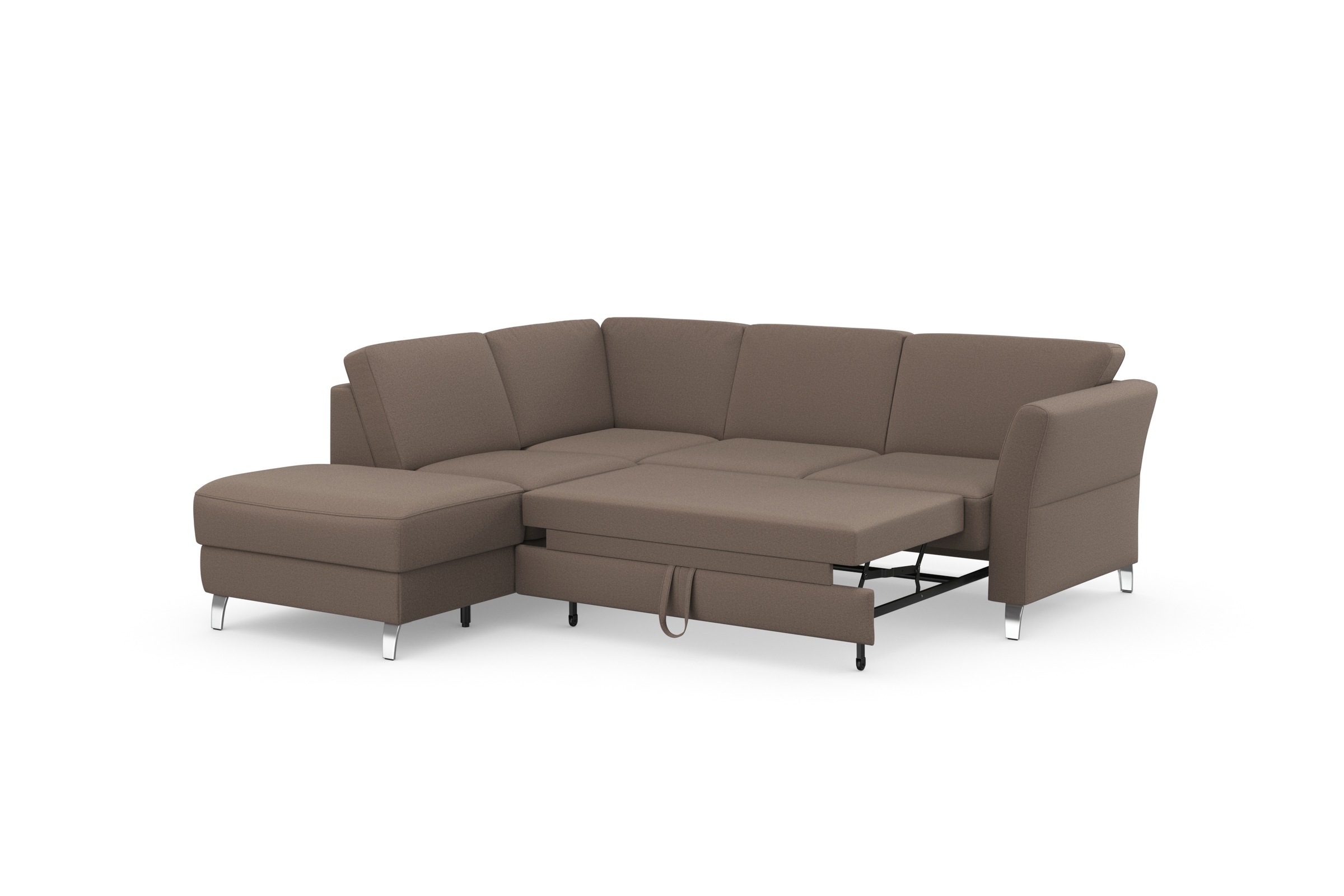 sit&more Ecksofa »Visby L-Form«, Wahlweise mit Bettfunktion und Stauraum, frei im Raum stellbar