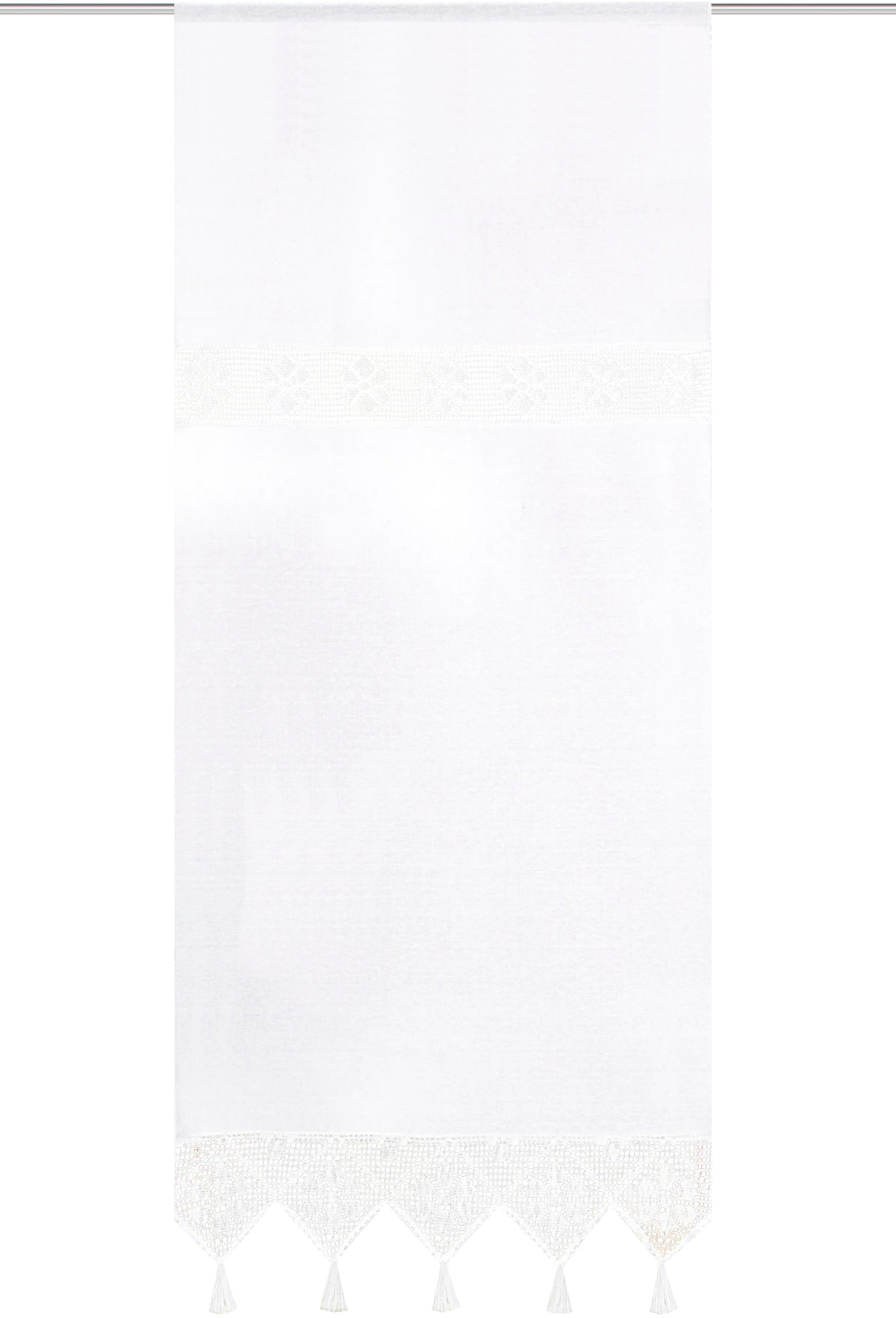 Image of HOME WOHNIDEEN Vorhang »TONI«, (1 St.), Fensterbehang mit Häkeleinsätzen bei Ackermann Versand Schweiz