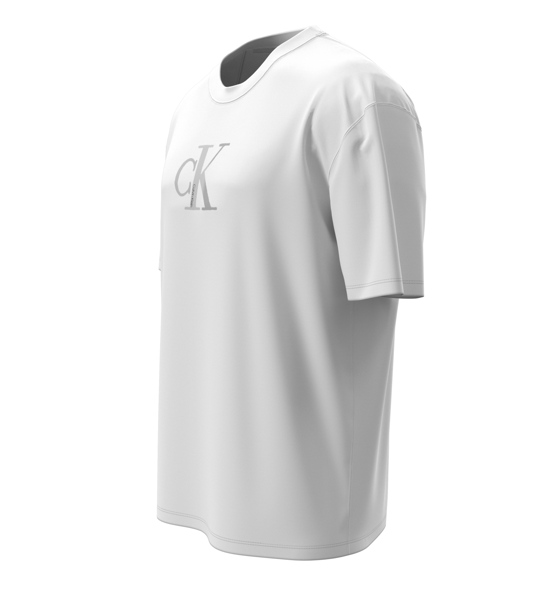 Calvin Klein Jeans T-Shirt »SS CNTR MNGRM E CLSS«, Mit Rundhalsausschnitt