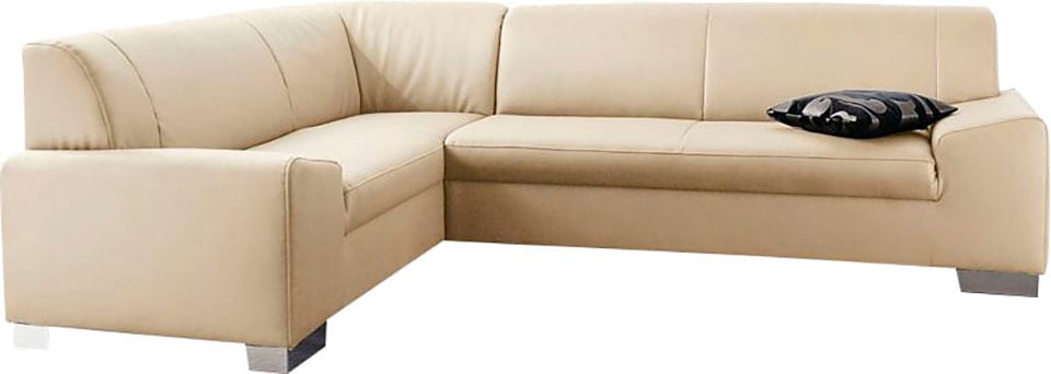 DOMO collection Ecksofa »Alisson L-Form«, wahlweise mit Bettfunktion