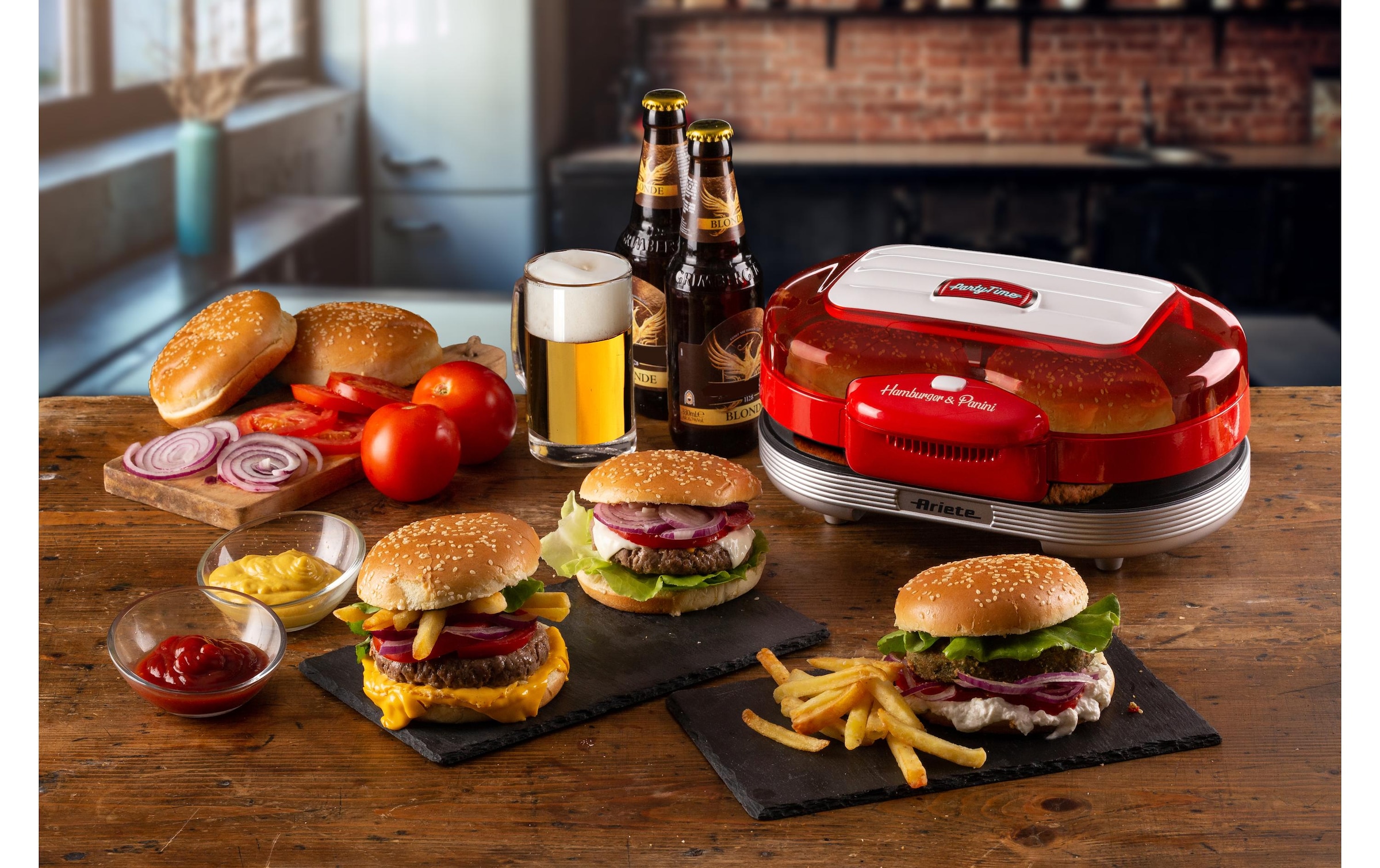 Ariete Hamburger Maker »Ariete Party Time«, 1200 W