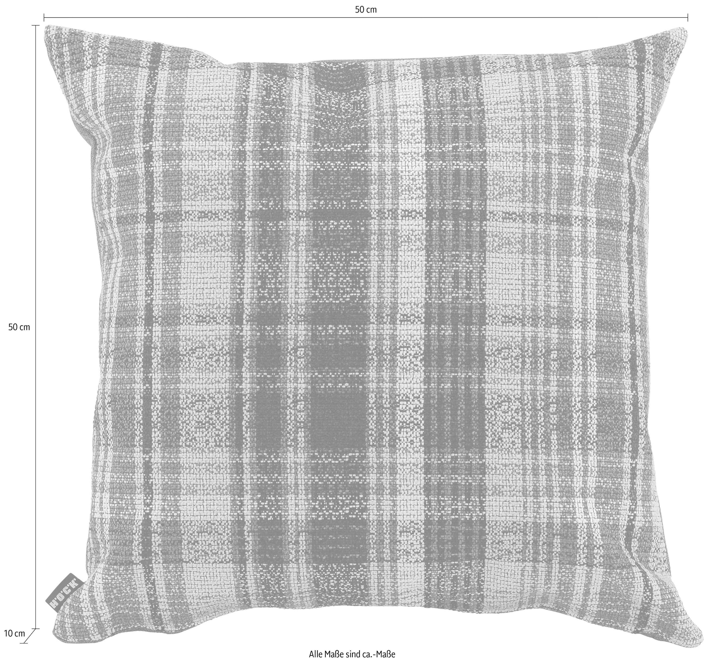 H.O.C.K. Coussin décoratif »Ardesia« mit Karomuster, Kissenhülle mit Füllung, 1 Stück
