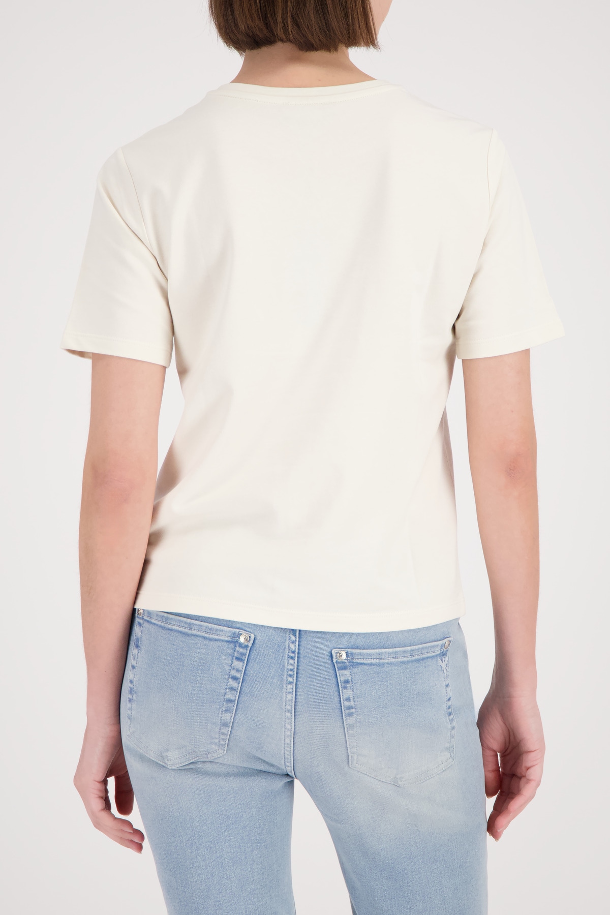 Monari T-shirt »Shirt Schmuckschrift« Regular fit mit Schmuckschrift
