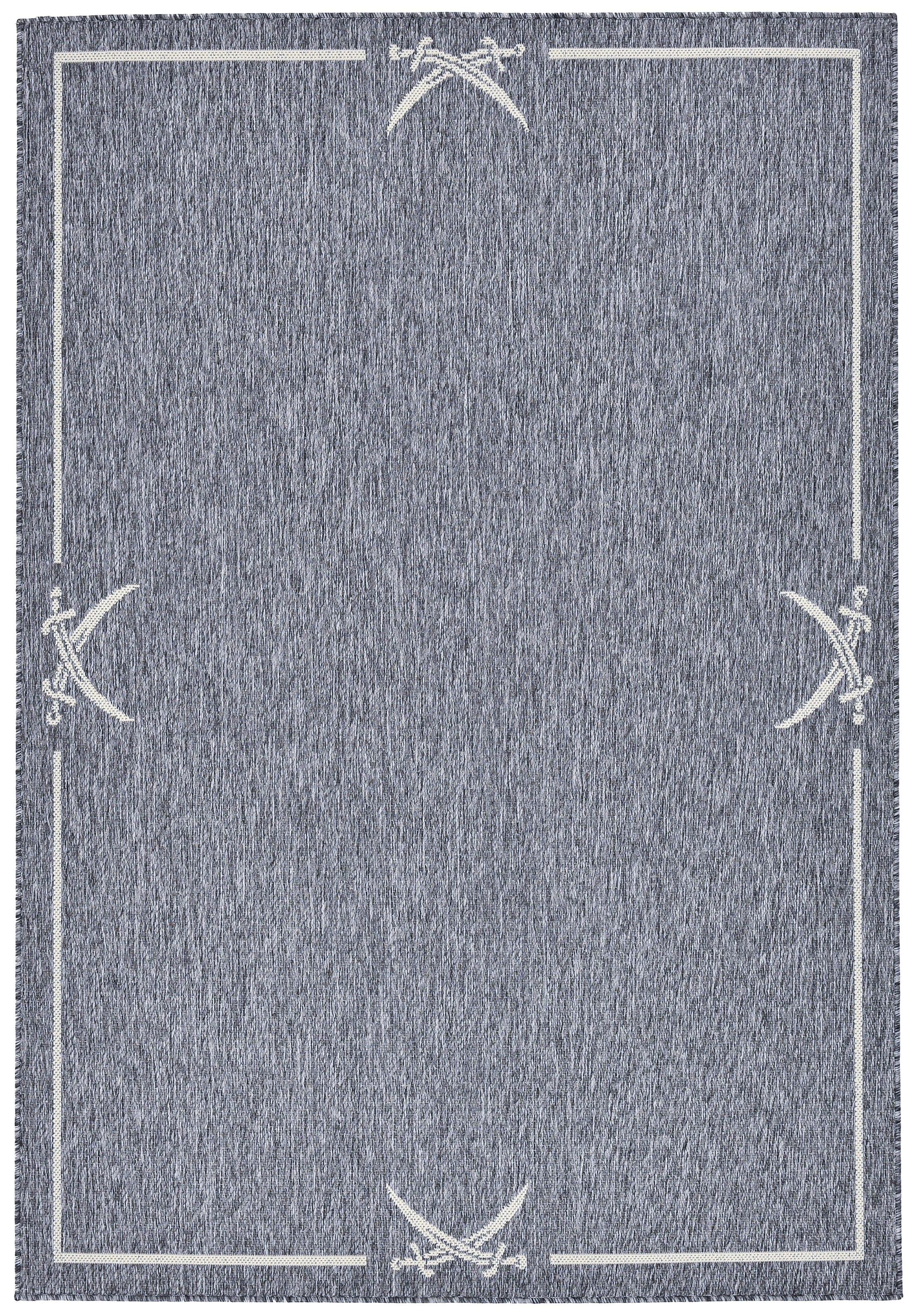 Sansibar Tapis »Nordsee Beach SA-035« Rectangulaire 5 mm Höhe modernes Design, meliert, Motiv: Säbel, In- und Outdoor geeignet
