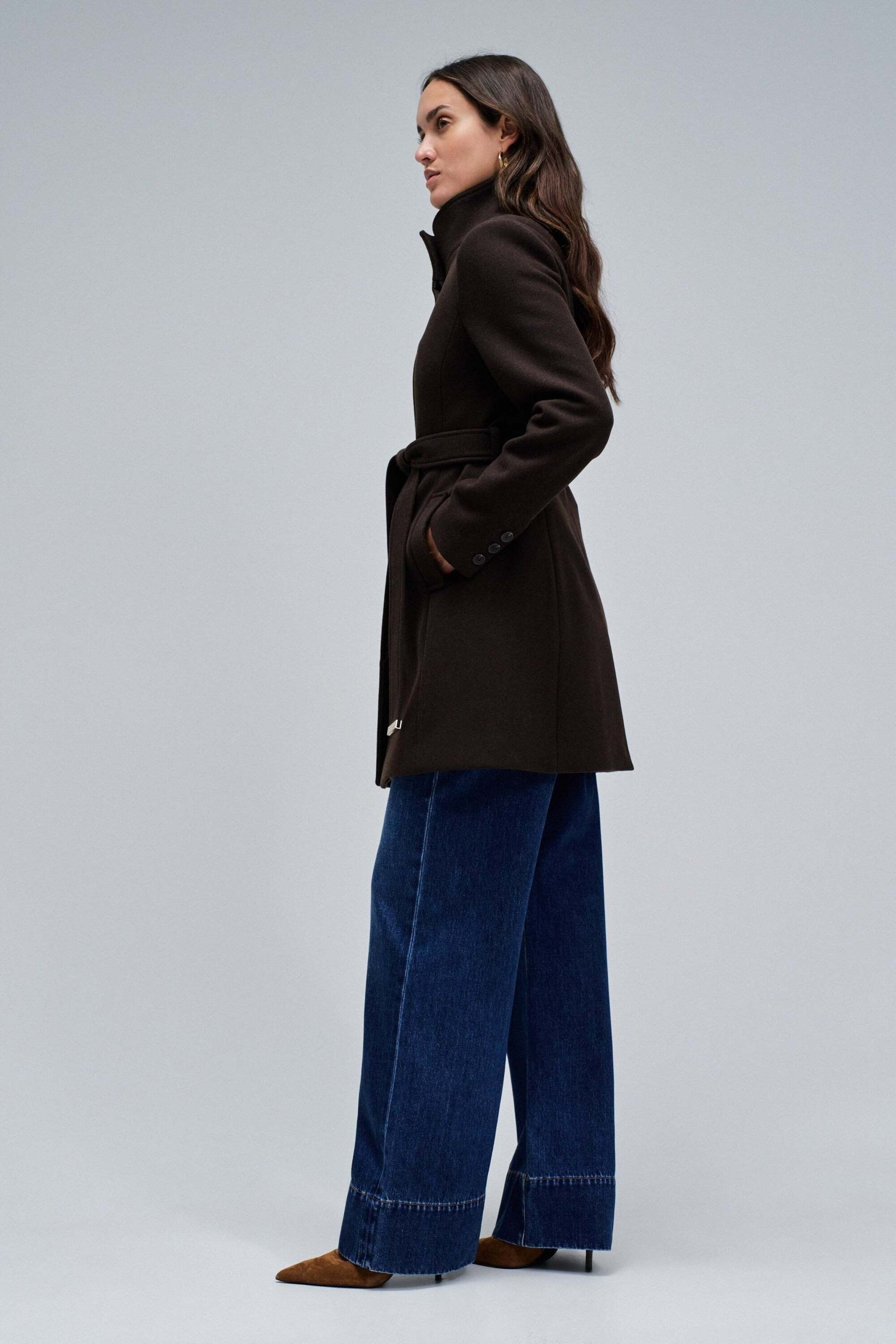 Salsa Manteau en laine »Salsa Jeans Wollmantel The Reimagined Wool Coat«