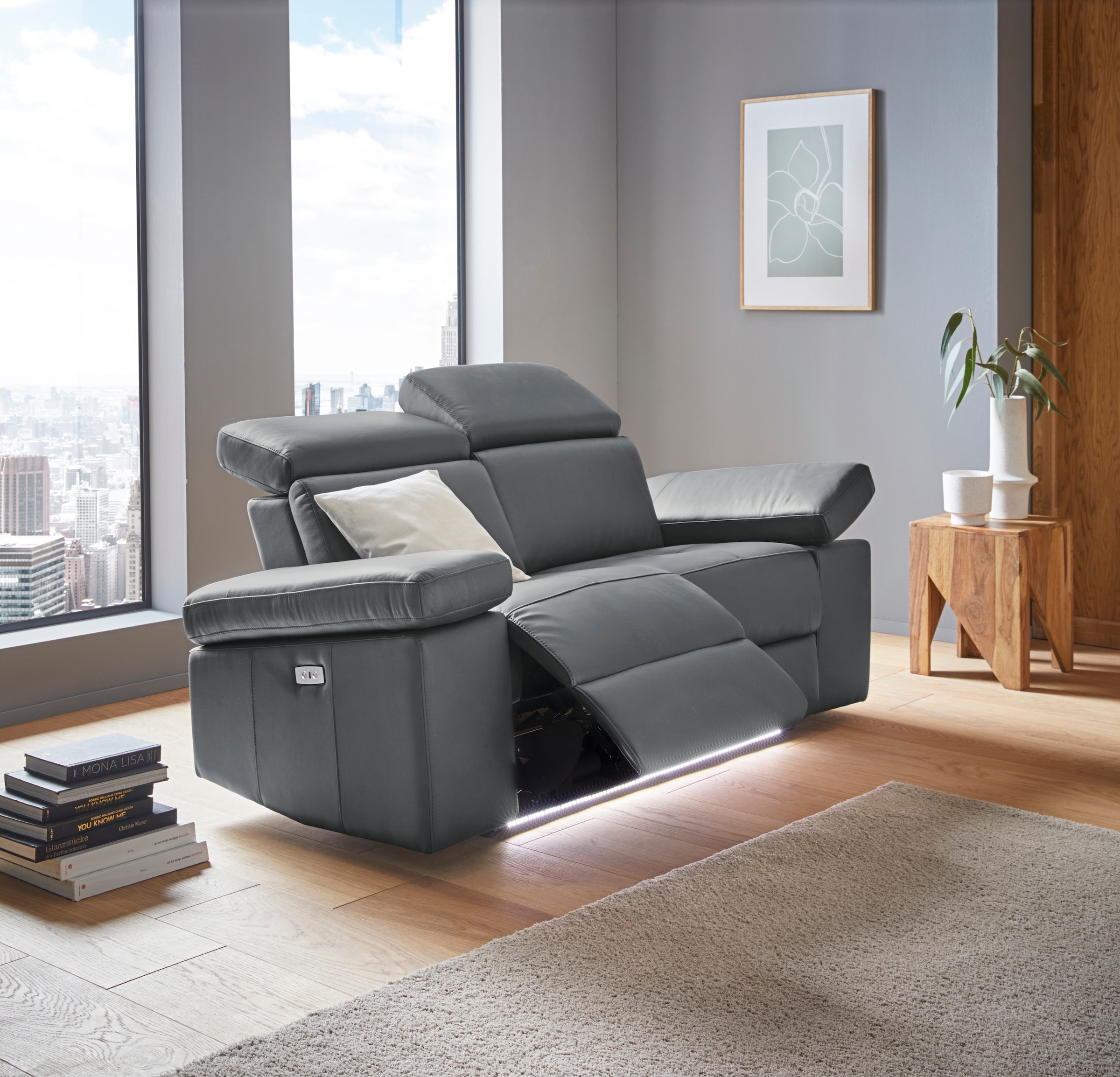 Home affaire 2-Sitzer »Kilado« mit Relaxfunktion, verstellbarer Armlehne, Kopfteilverstellung