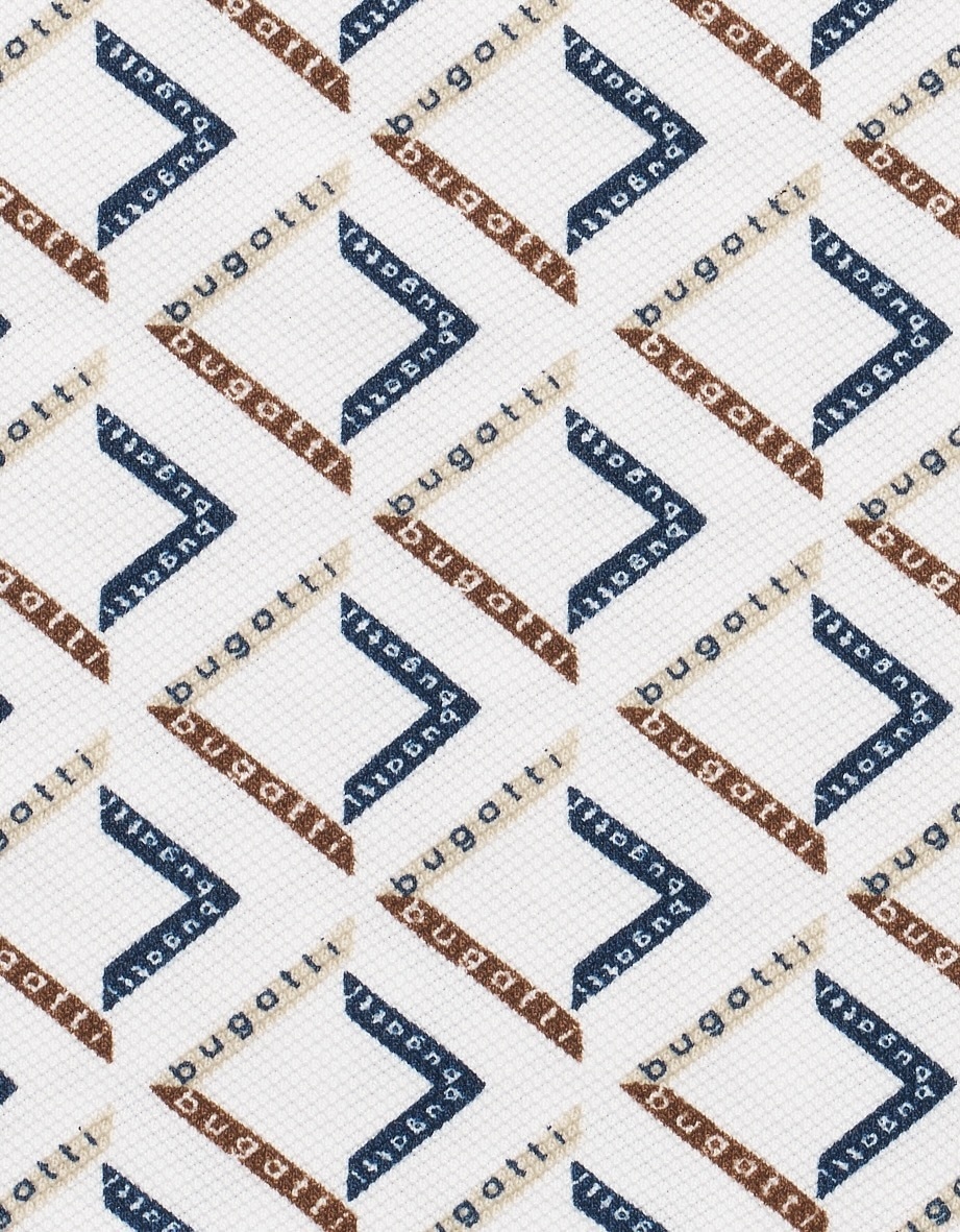 bugatti Polo »Modern Fit« mit Rauten-Muster