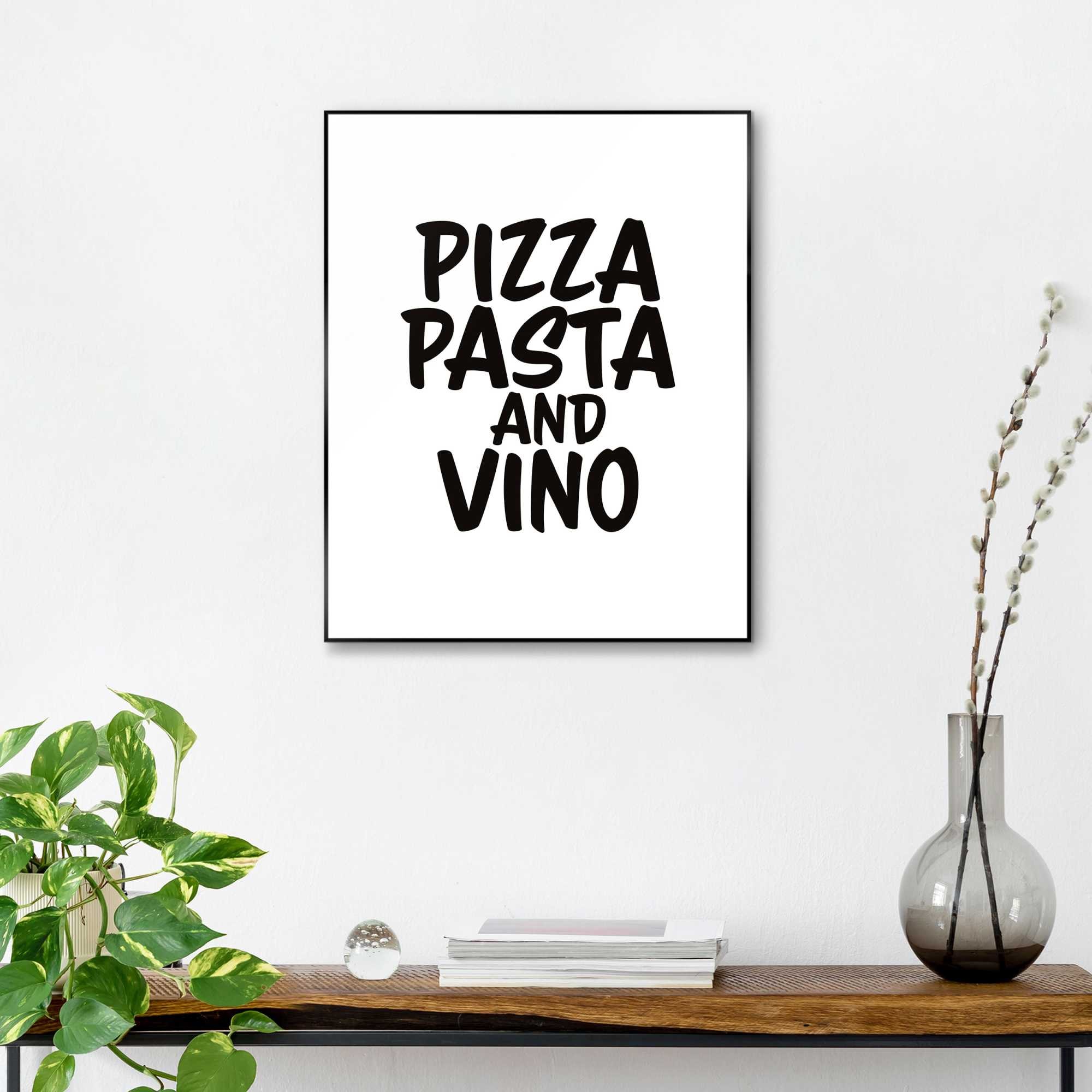 Image of Reinders Bild mit Rahmen "Pizza, Pasta and Vino"