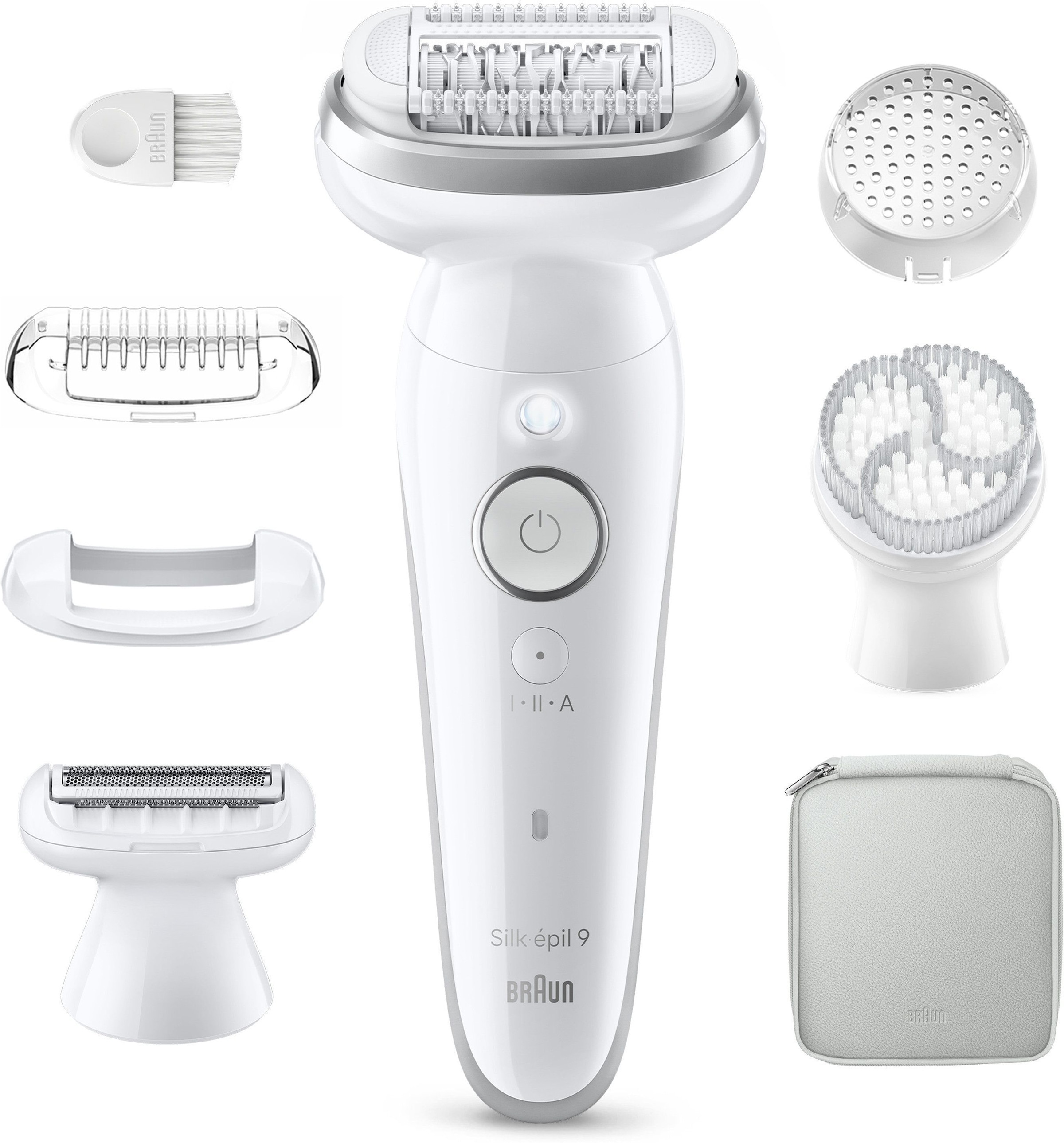 Braun Épilateur »Silk-épil 9  SES9-061« tête de rasage, tondeuse & exfoliant, Wet&Dry