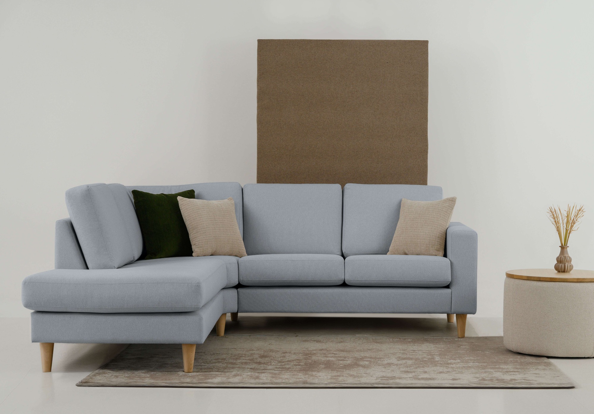 Image of GOODproduct Ecksofa "Tvinno" im skandinavischen Stil, L-Form, mit Massivholzfüssen, Breite 230 cm