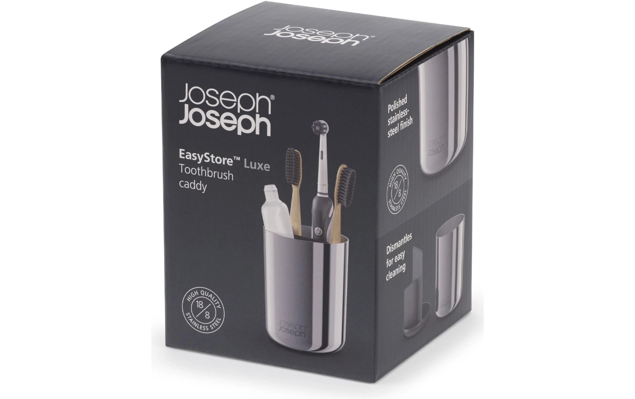 Joseph Joseph Porte-brosse à dents »EasyStore Luxe« Zahnbürstenablage aus Edelstahl
