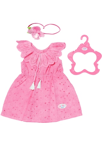 Puppenkleidung »Trendy Blumenkleid, 43 cm«, mit Kleiderbügel