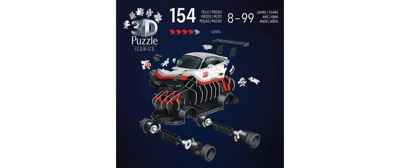 Ravensburger Puzzle 3D »Iconics Porsche 911 GT3 Cup« 3D-Effekt