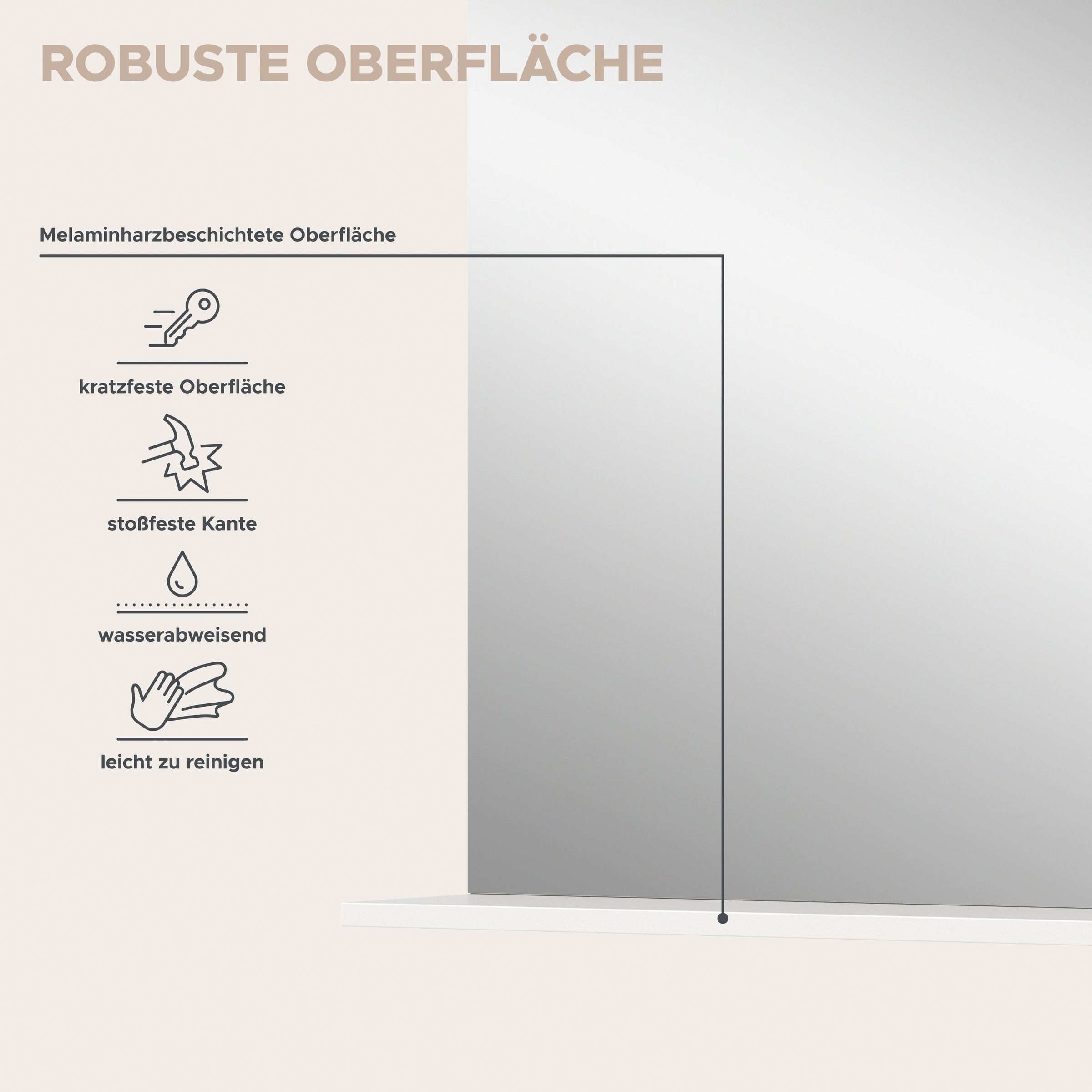 welltime Miroir de salle de bain »SIENA, Breite 60cm, 1 Ablageboden, hochwertiges Spiegelglas« disponible en plusieurs couleurs, meubles de salle de bain, miroir, salle de bain