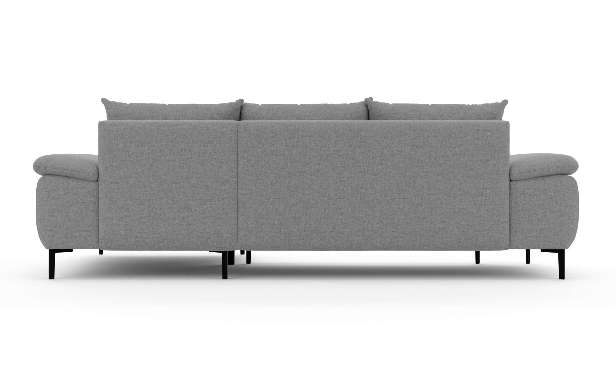 INOSIGN Ecksofa »DROMARA Schlafsofa mit Bettkasten, Masse: B/T/H 277/141/91 cm«, L-Form mit Recamiere rechts/links bestellbar, Wellenunterfederung