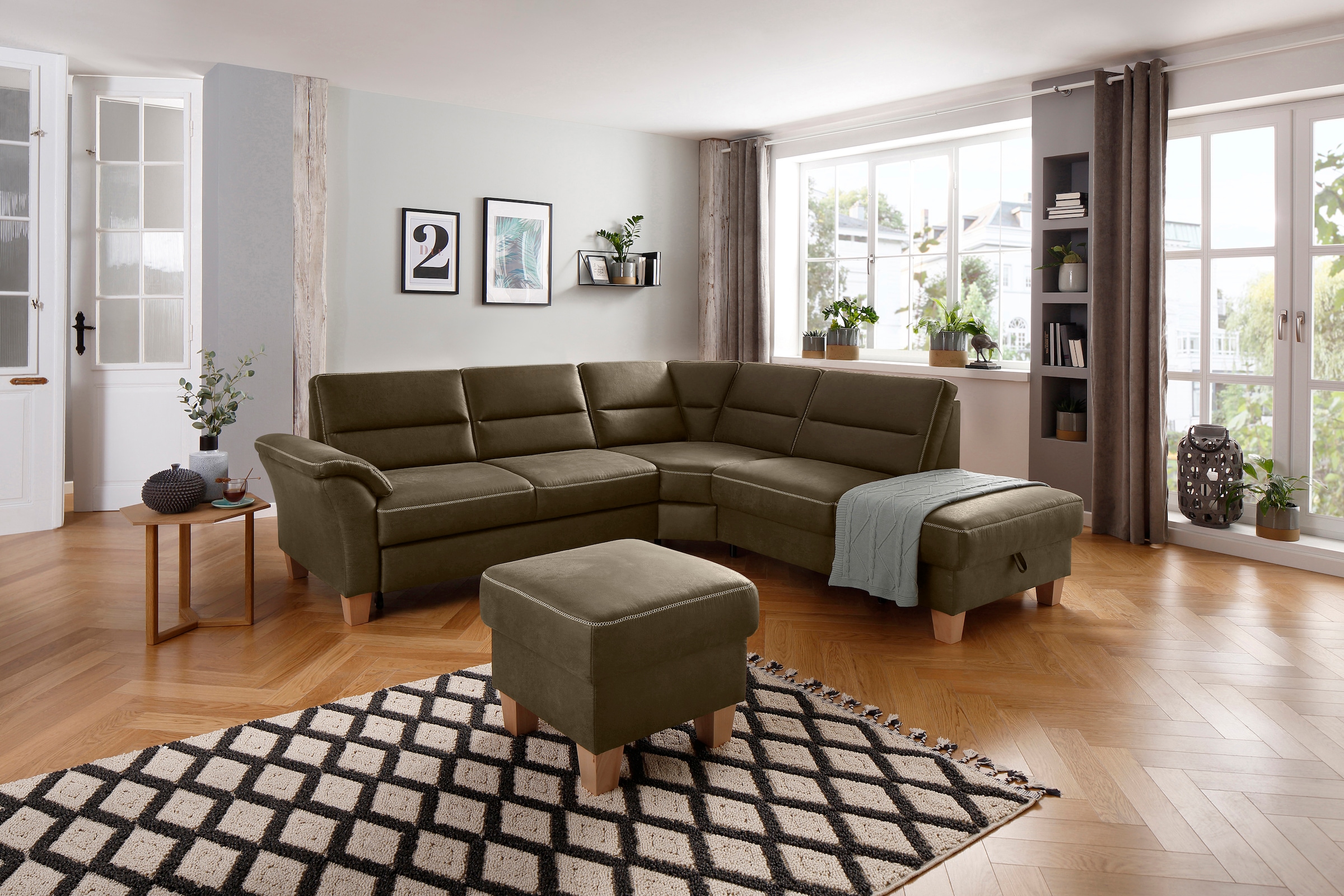 Image of Home affaire Ecksofa "Soleo L-Form" komfortabel durch Trapezecke mit Relaxfunktion, auch mit Bettfunktion