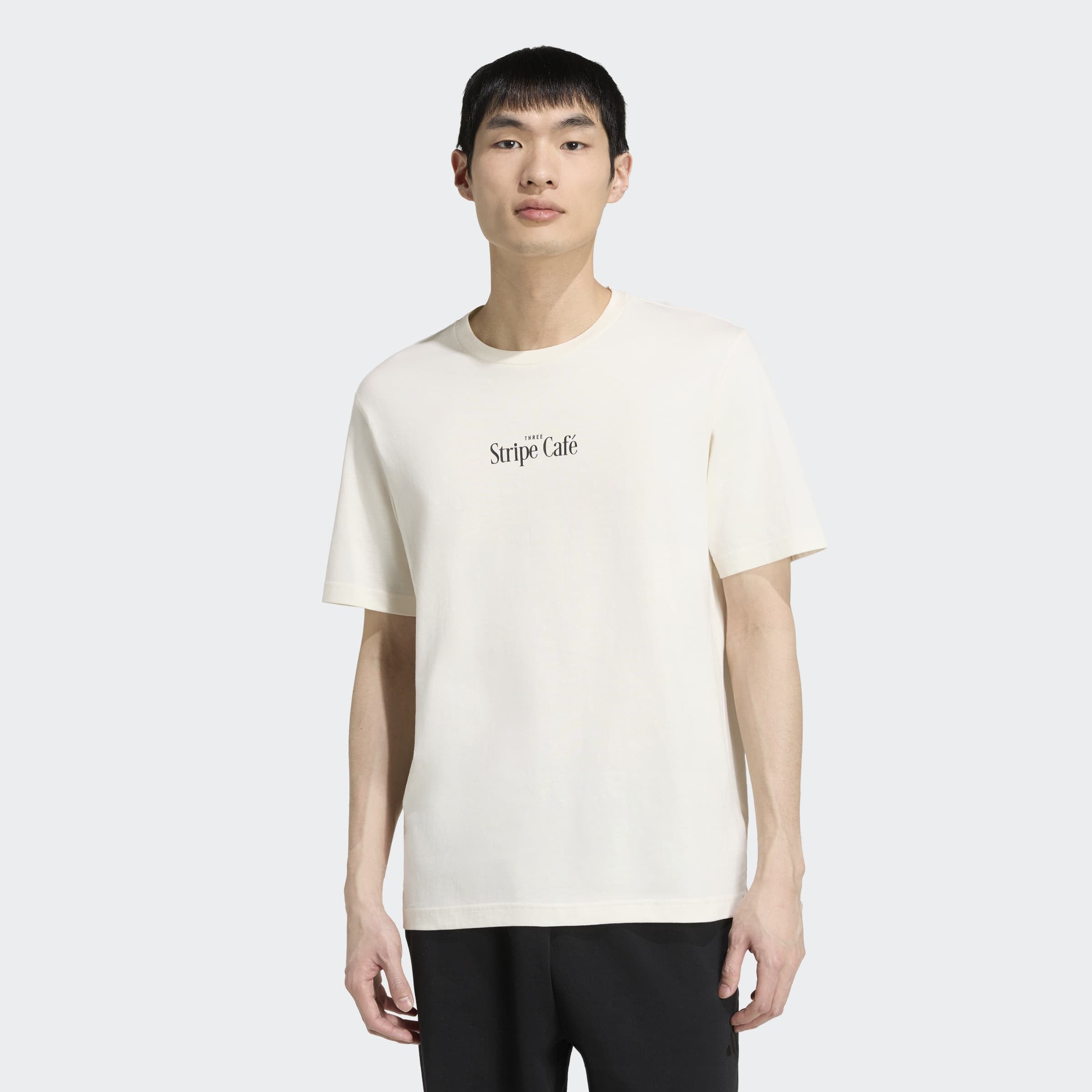 Image of adidas Sportswear T-Shirt "COFFEE CAFE DONUT BAG GRAFIK" für Erwachsene, sportlicher Stil, aus Baumwolle