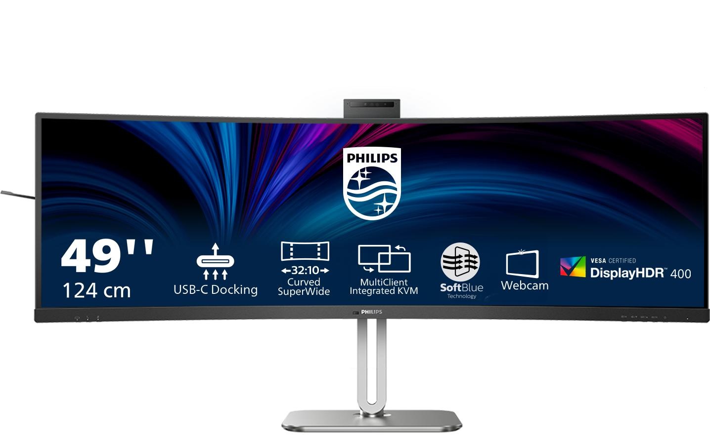 Image of Philips Curved-LED-Monitor "49B2U6900CH/00" 123,46 cm/48,8 ″ 5120 x 1440 px