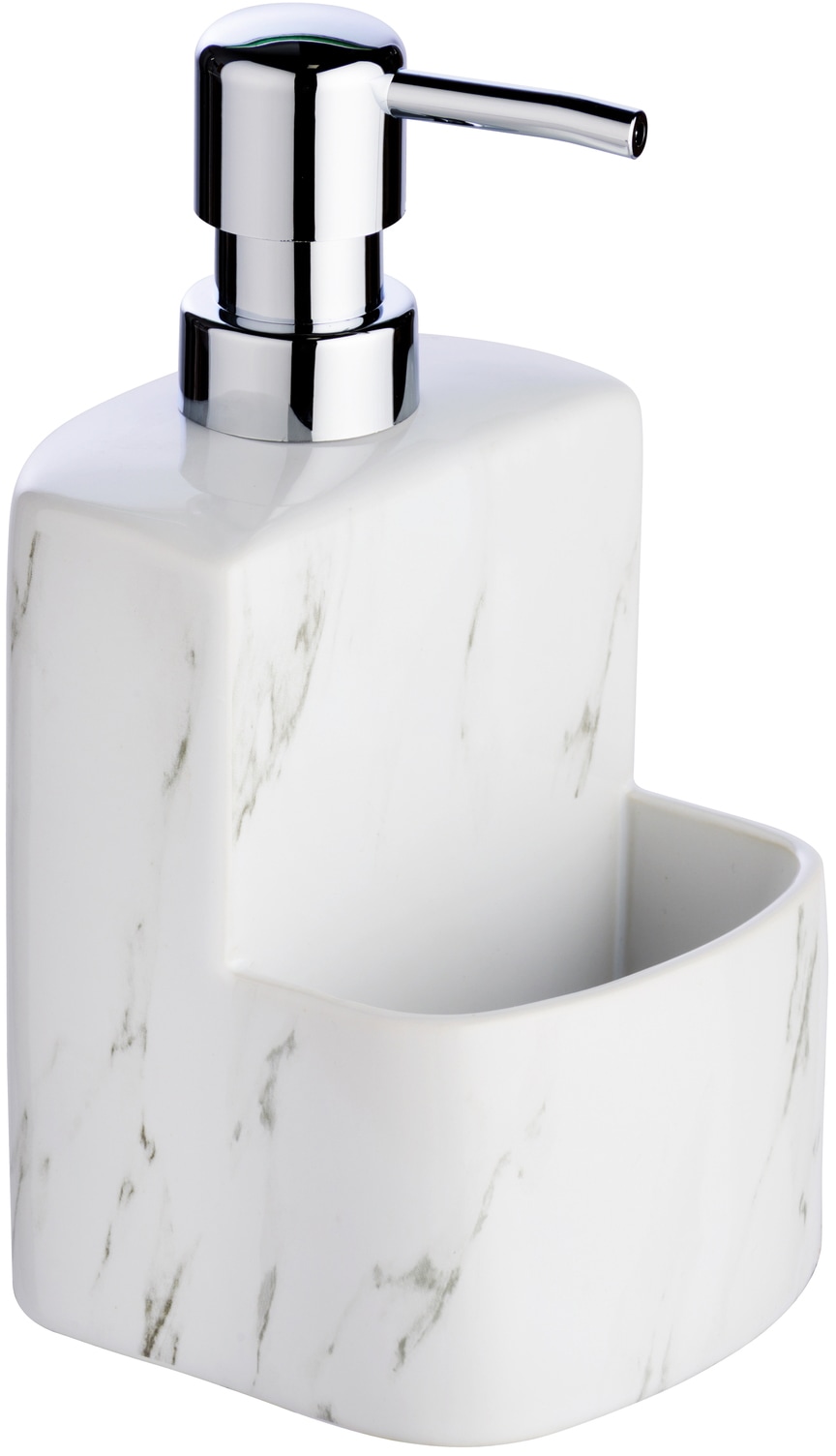 Spülmittelspender »Festival Marmor«, Keramik mit griffiger Soft-Touch Oberfläche, 380 ml