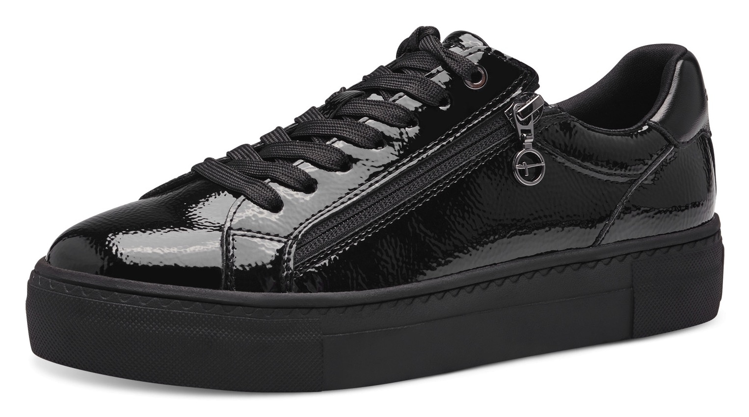 Image of Tamaris Plateausneaker Freizeitschuh, Halbschuh, Schnürschuh mit T-Logoanhänger