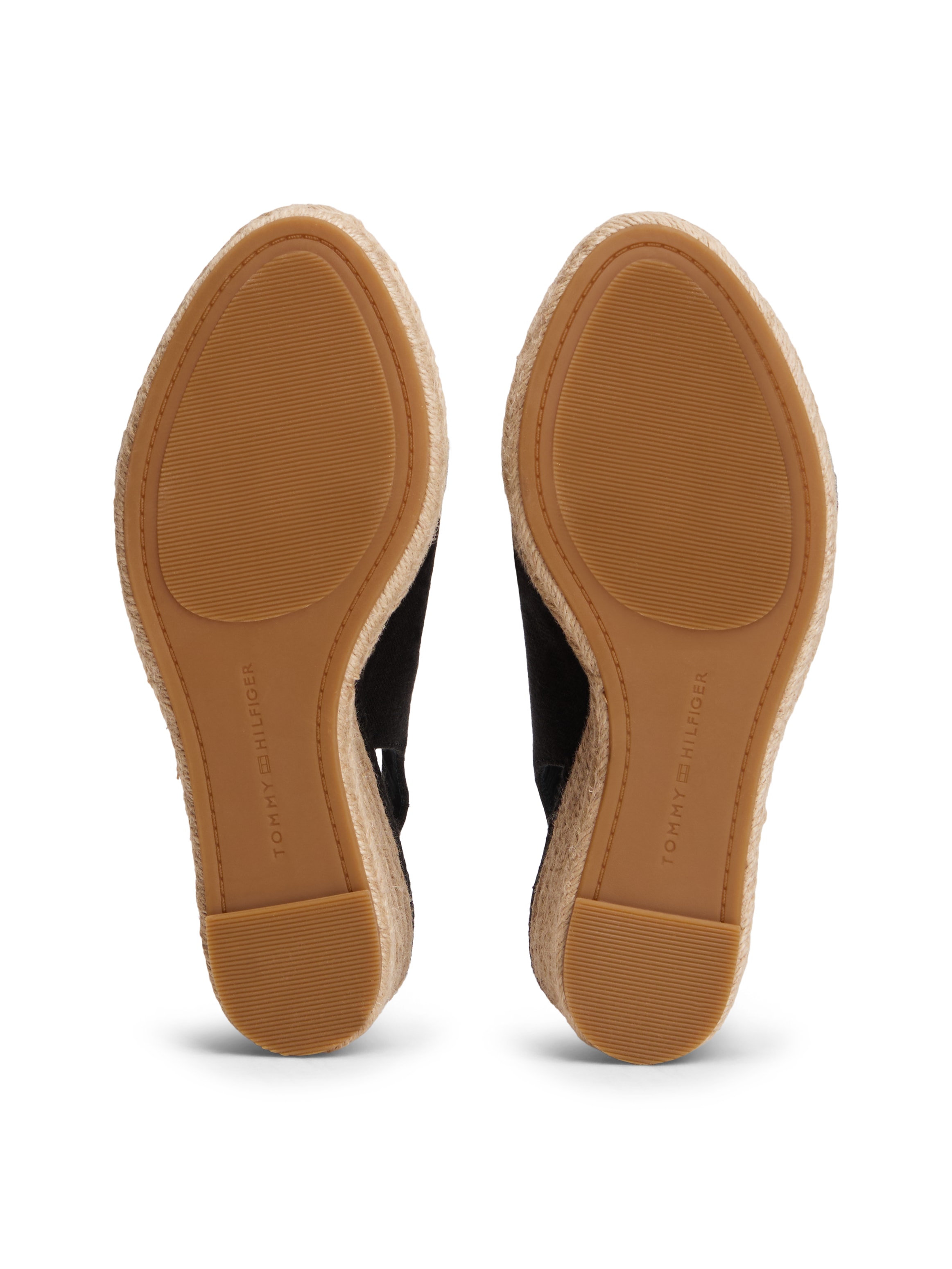 Tommy Hilfiger High-Heel-Sandalette »FLAG HIGH WEDGE ESPAD SLINGBACK«  Keilsandalette, Sommerschuh, verstellbarer Schnalle in schmaler Form