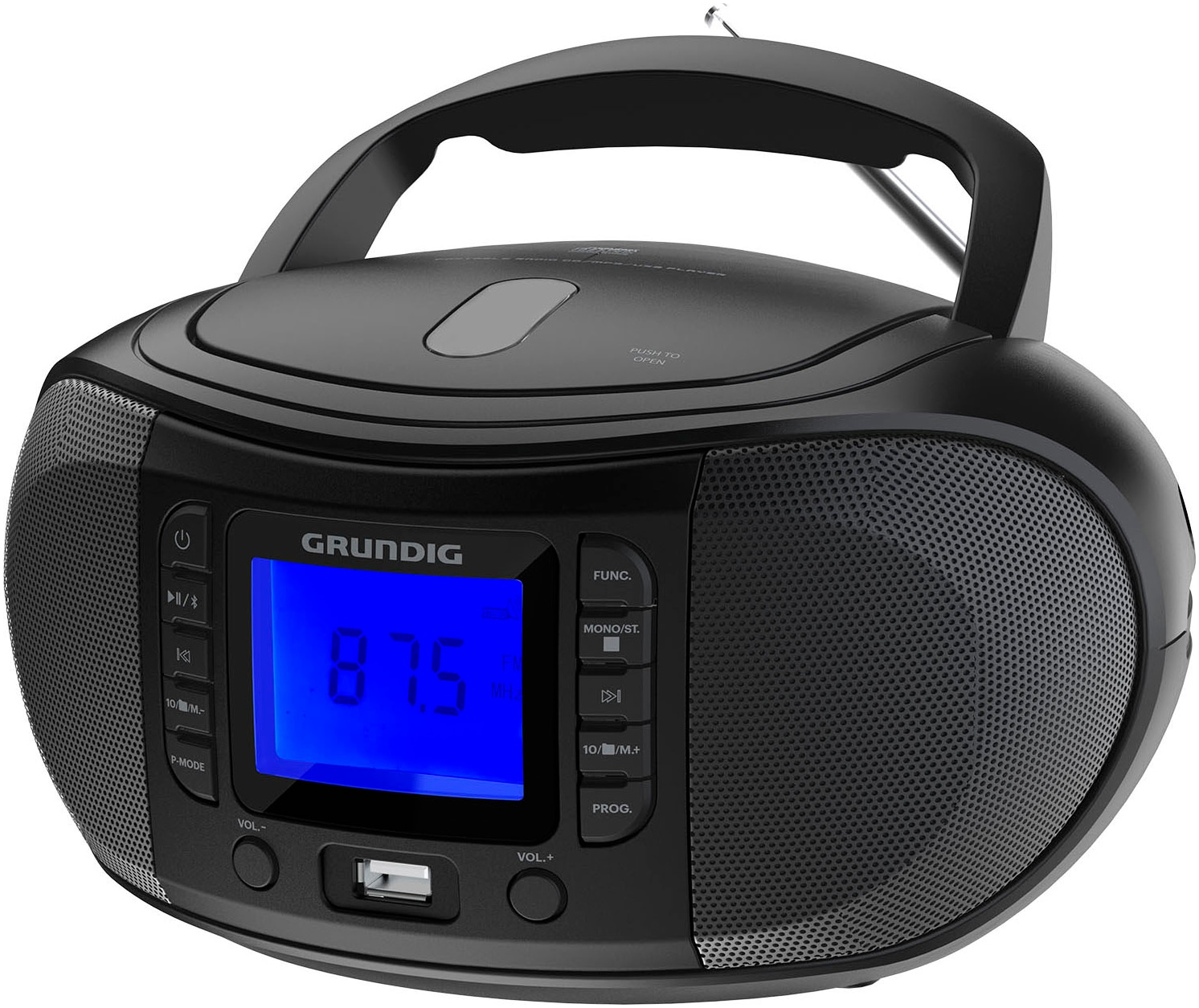 Grundig CD-Radiorecorder »GRB 3500«, (Bluetooth UKW mit RDS 3 W)