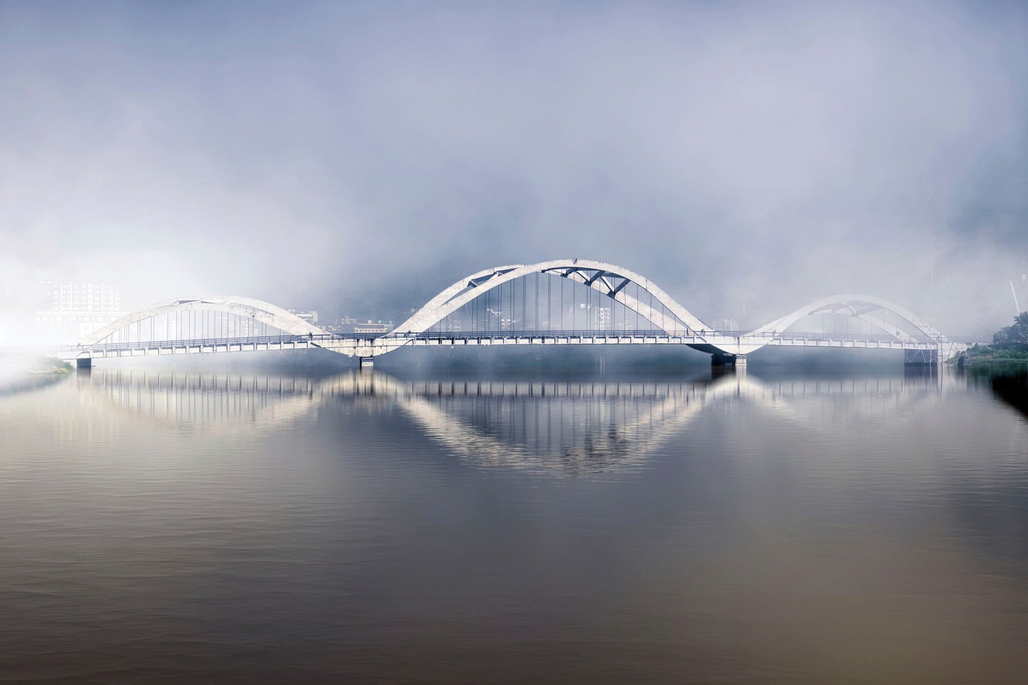 Image of queence Acrylglasbild "Brücke" Amerika Bilder von Amerika Brücken Fine Art-Print in Galeriequalität