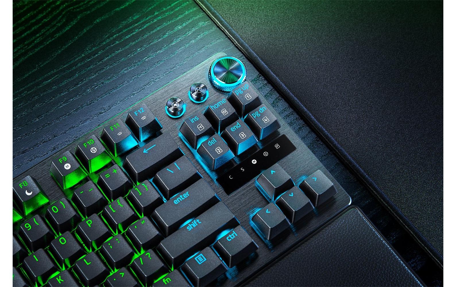 RAZER Gaming-Tastatur »Huntsman V3 Pro Tenkeyless DE Layout«, (Handgelenkauflage-Multimedia-Tasten)