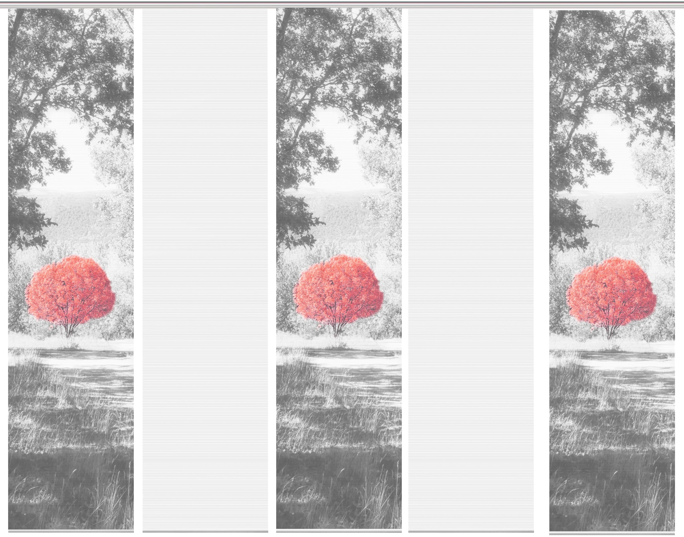 Image of Vision S Schiebegardine »AMENO 5er SET«, (5 St.), Bambus-Optik, Digital bedruckt bei Ackermann Versand Schweiz