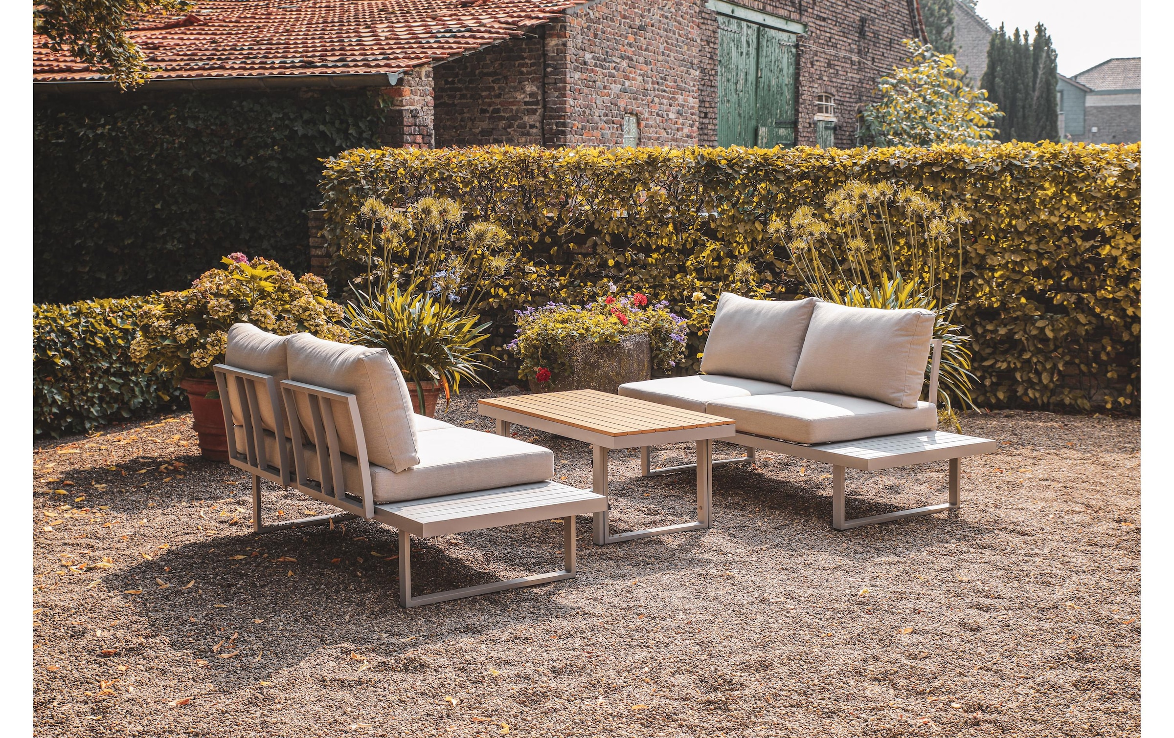 Greemotion Loungeset »Aruba, Grau, 3«