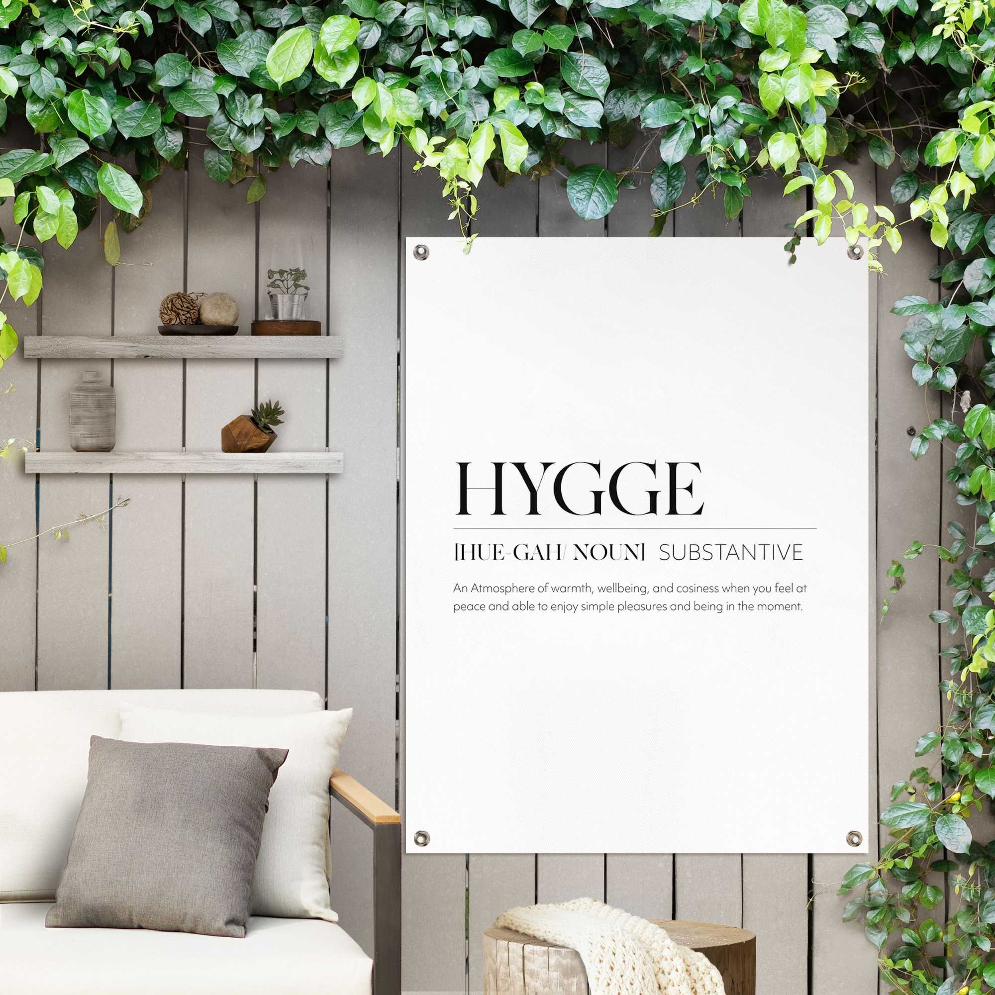 Reinders Poster "Hygge" Outdoor für Garten oder Balkon