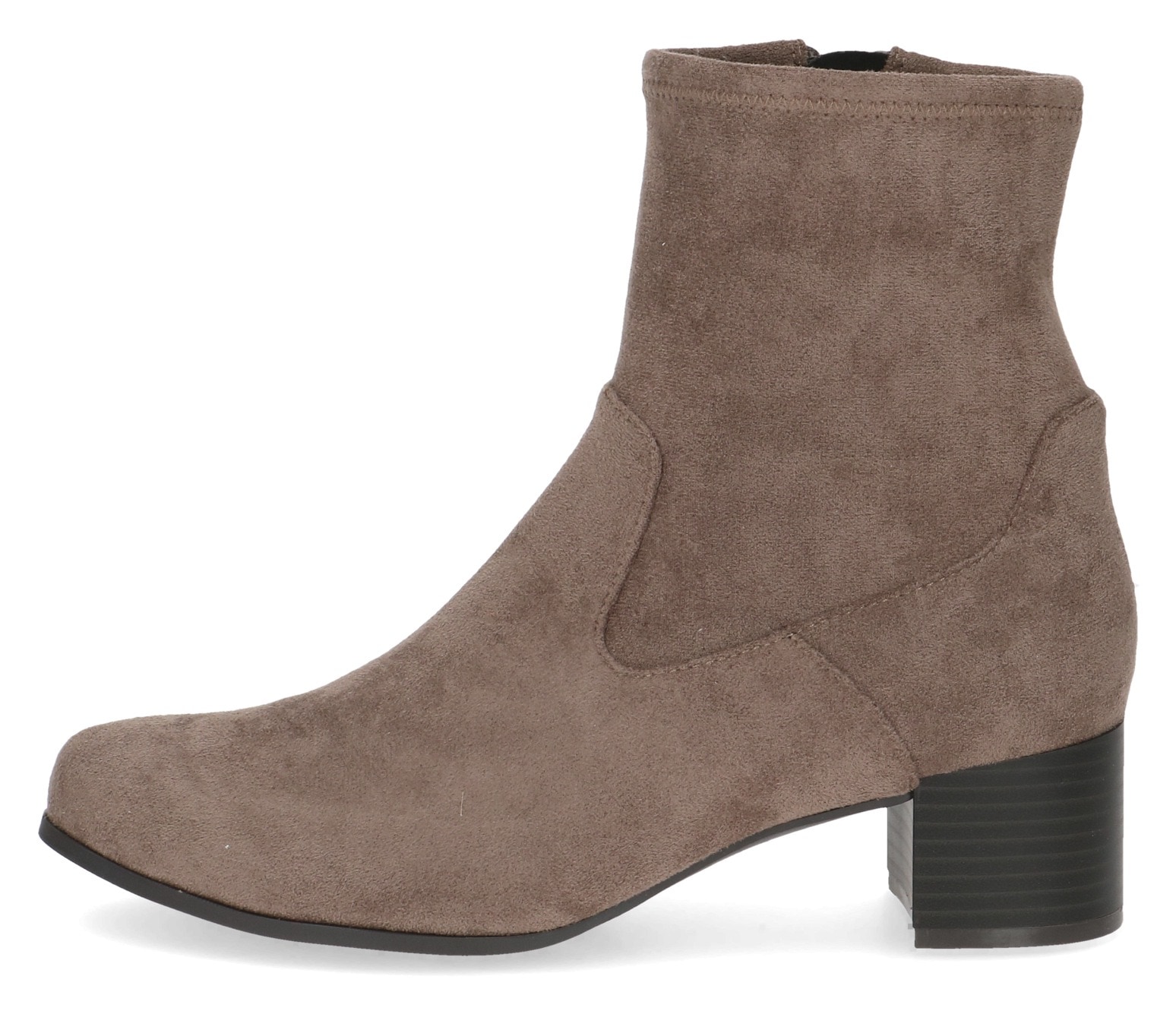 Caprice Bottines  , talon bloc, chaussure business avec fermeture éclair intérieure pratique