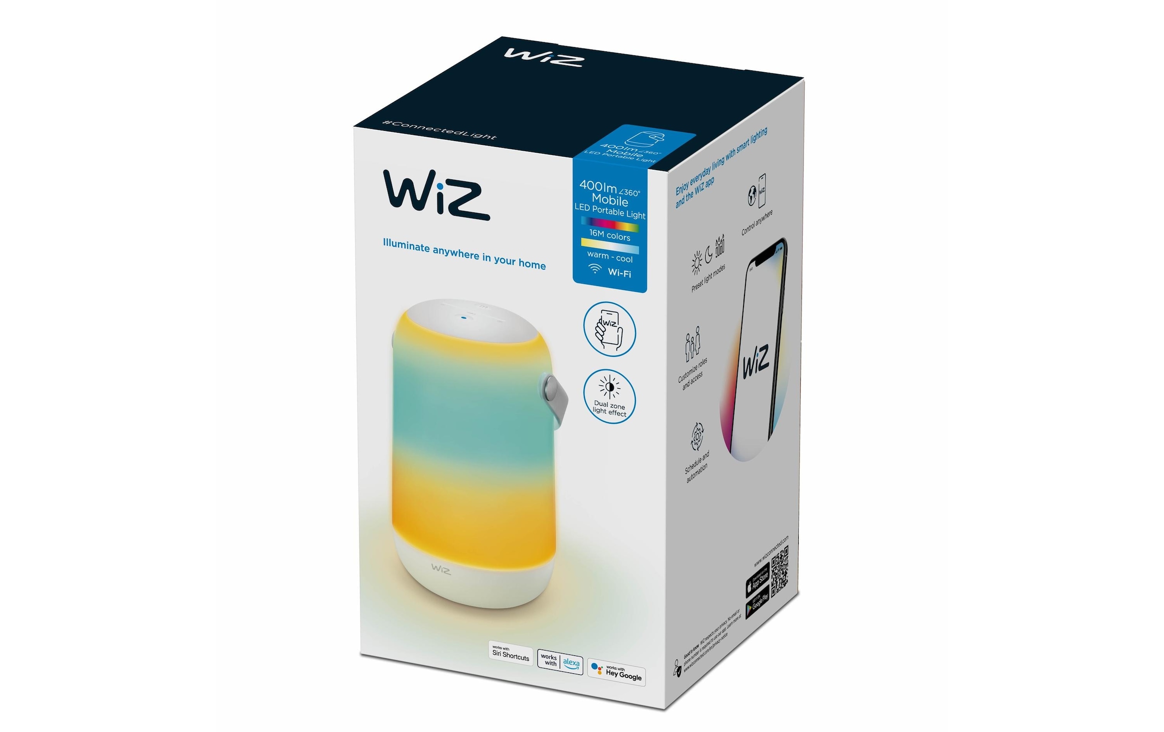 WiZ Smarte LED-Leuchte »13.5W Portable Tunable White & Color« Farbwechsler