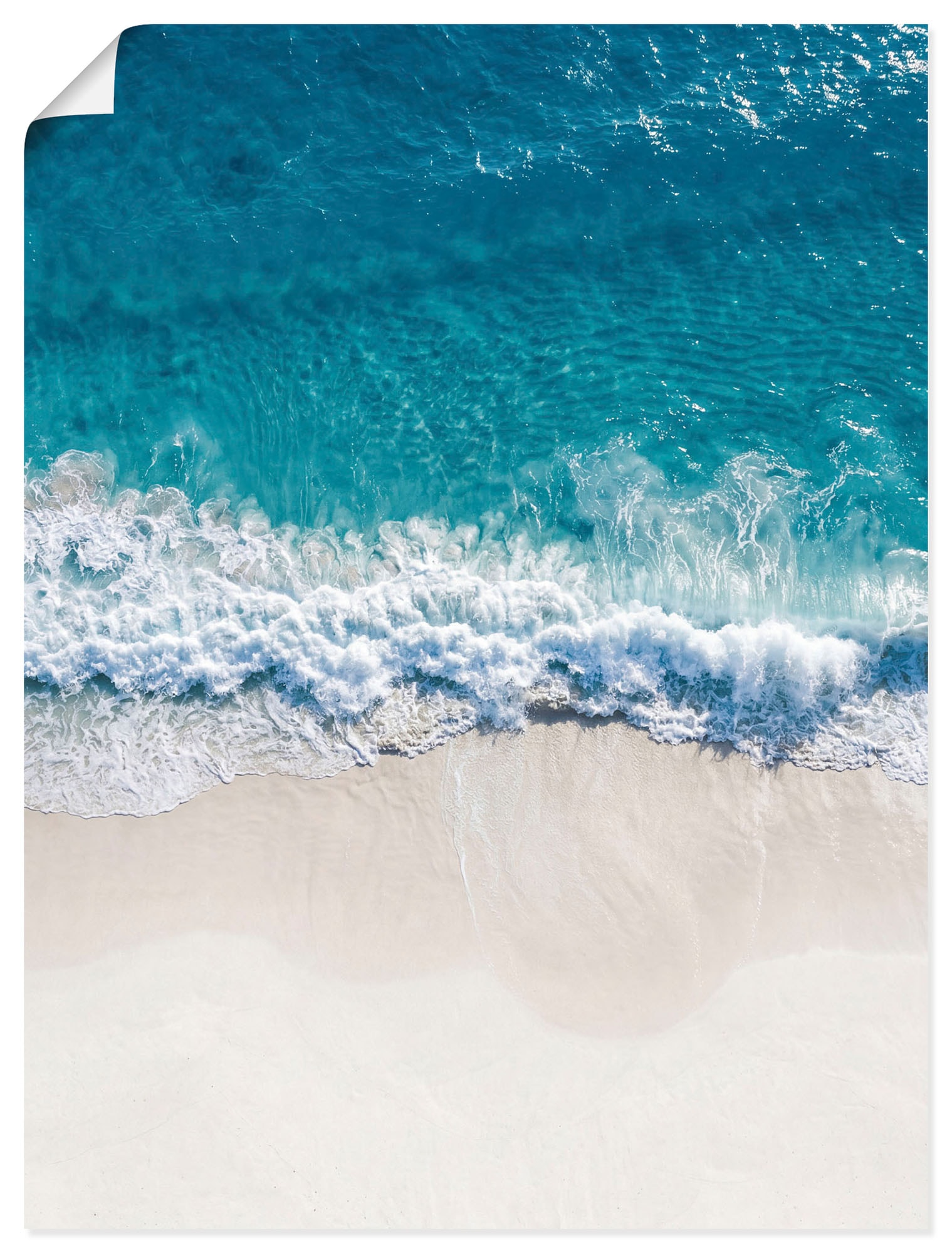 GOODproduct Wandbild »Strand von oben I« Meer Bilder 1 Stk. tlg. als Poster oder Leinwandbild in verschied. Grössen