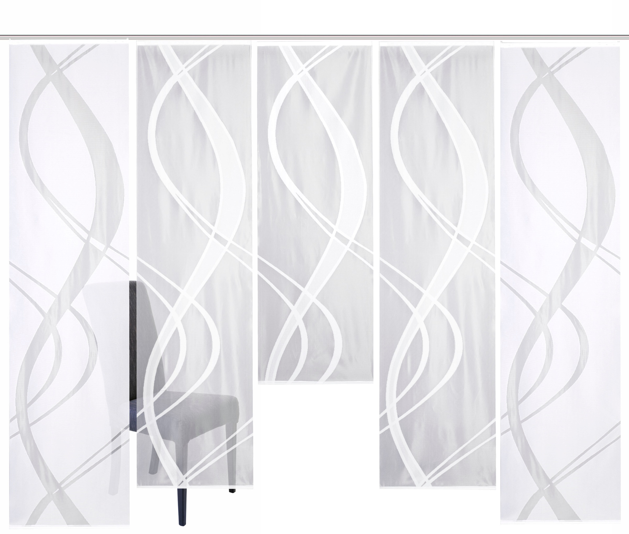 Image of HOME WOHNIDEEN Schiebegardine »TIBASI«, (5 St.), halbtransparent bei Ackermann Versand Schweiz