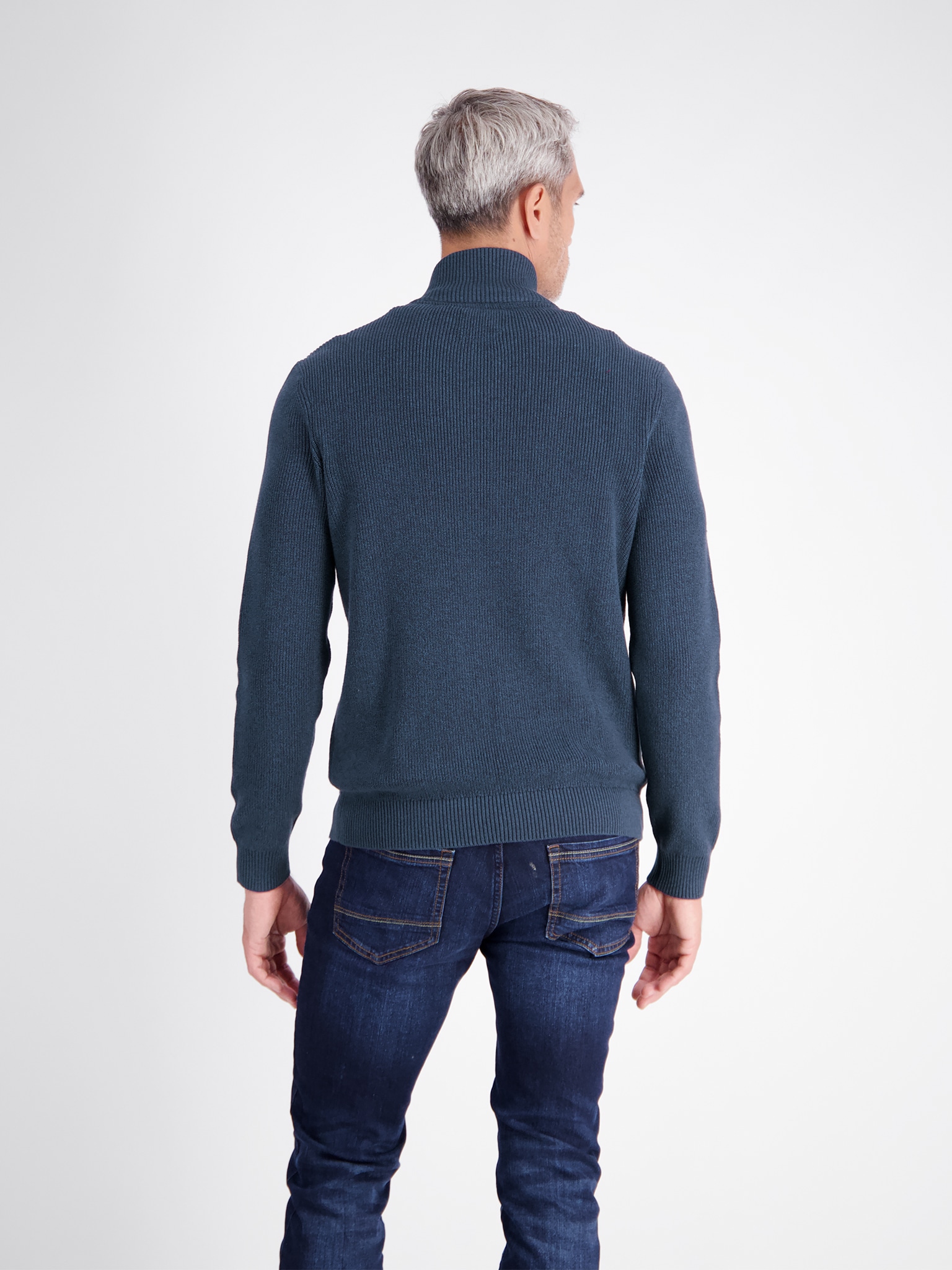 LERROS Strickjacke mit Reissverschluss und Stehkragen
