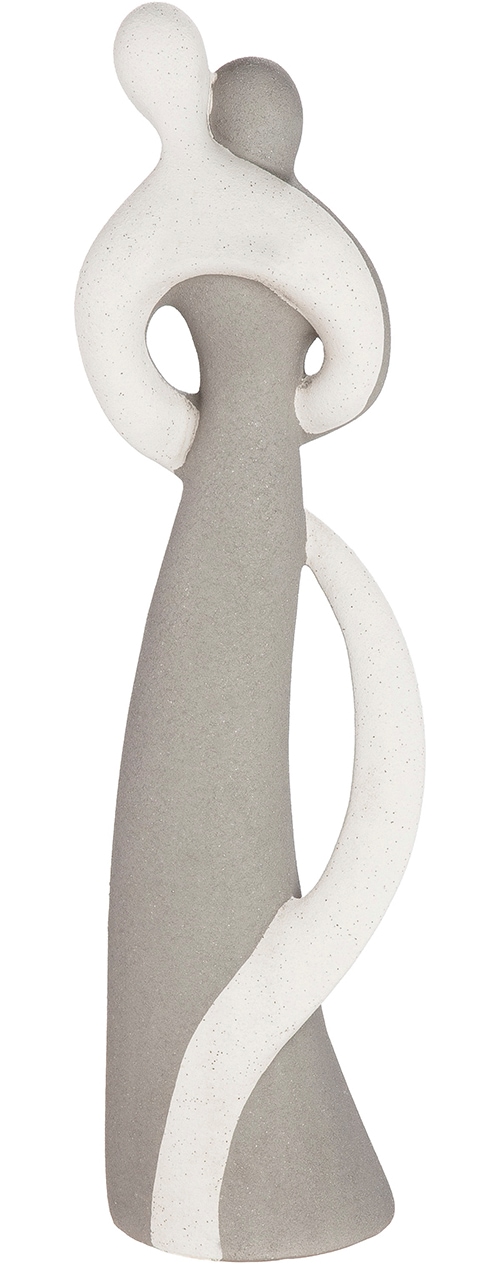 GILDE Skulptur »Figur Monroe weiss H. 45,5 cm« Frauenfigur abstrakter Stil sitzende Pose Wohnaccessoire