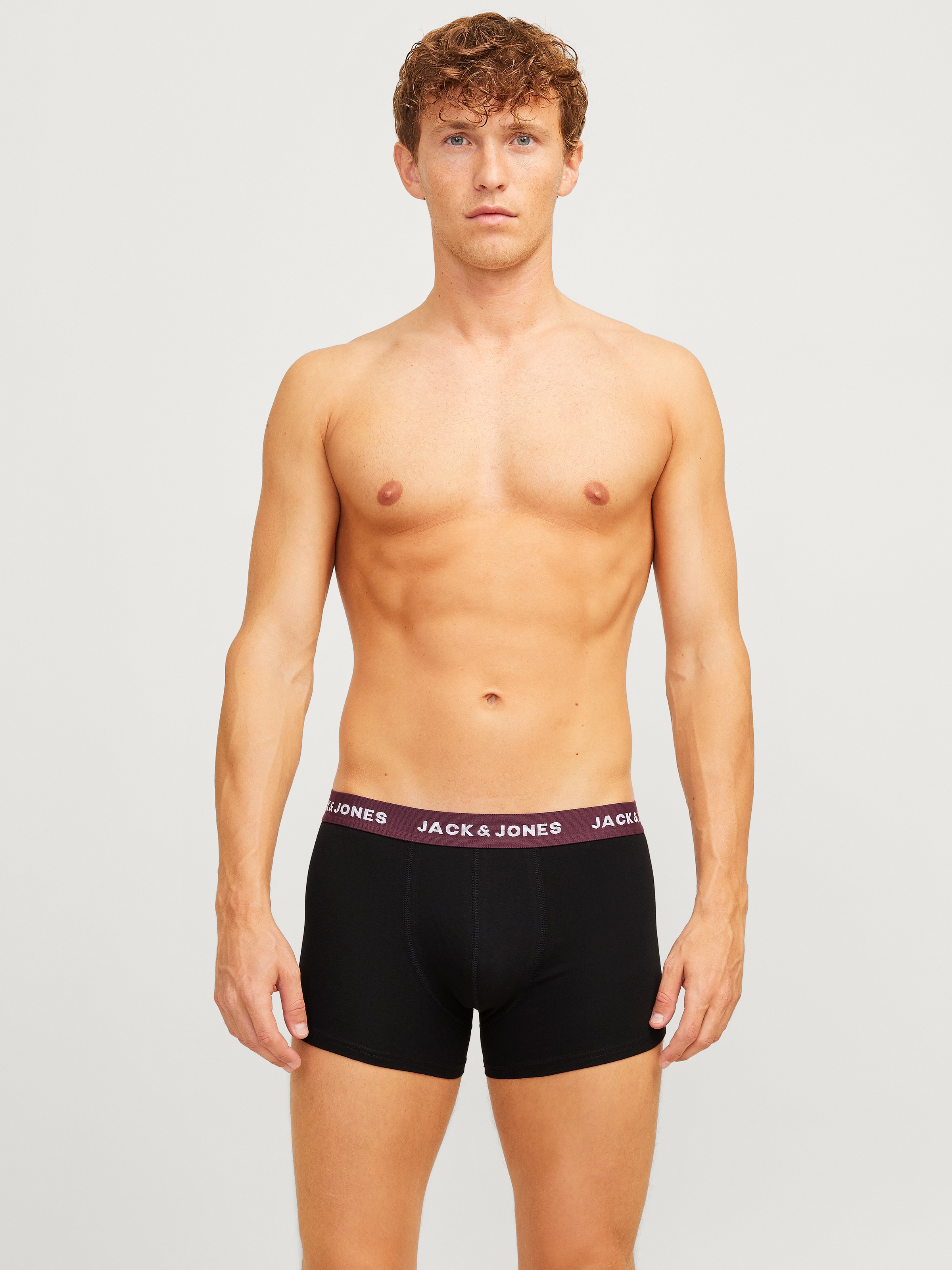 Jack & Jones Tronc »JACOLIVER – Elastische Boxershorts mit Stretch und Bund« Packung, 5 cuis tlg., bedruckt, modisch, regular fit, Jersey